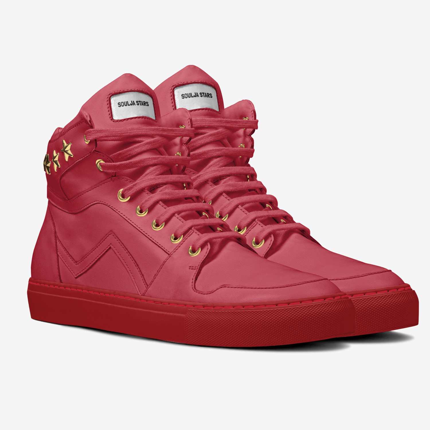 Soulja Stars custom made in Italy shoes by Deandre Way | Double view