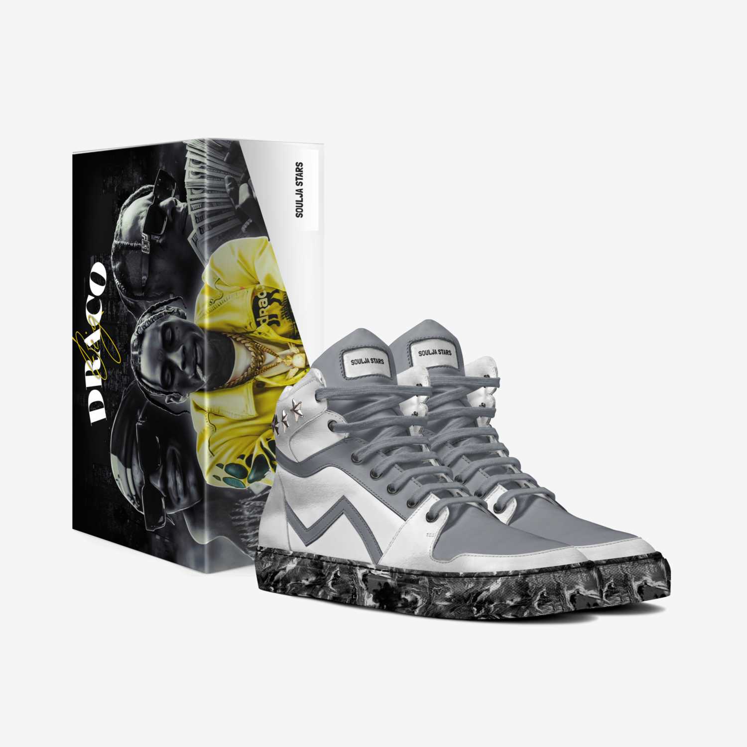 Soulja Stars custom made in Italy shoes by Soulja Boy | Box view