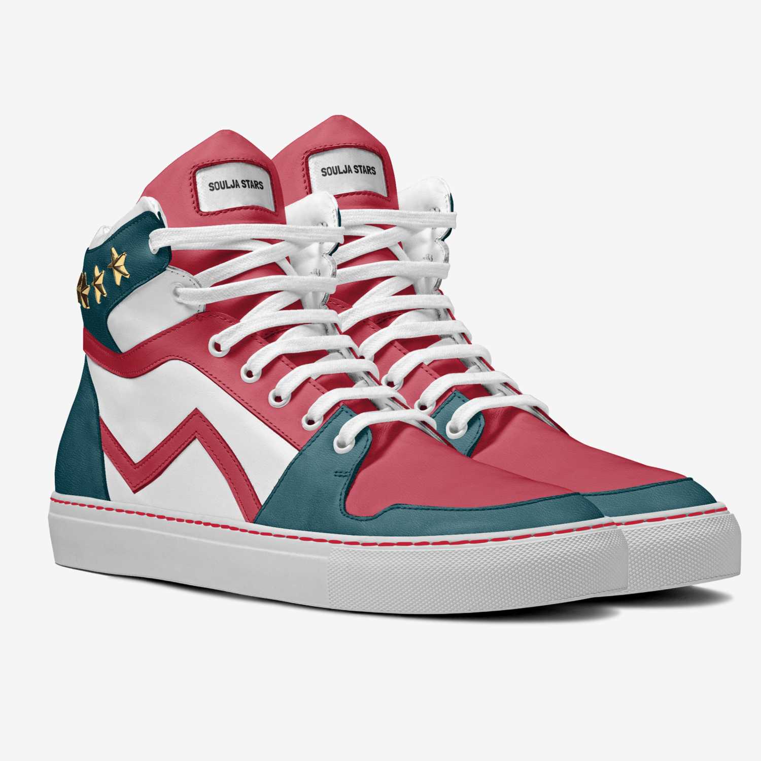 Soulja Stars custom made in Italy shoes by Deandre Way | Double view
