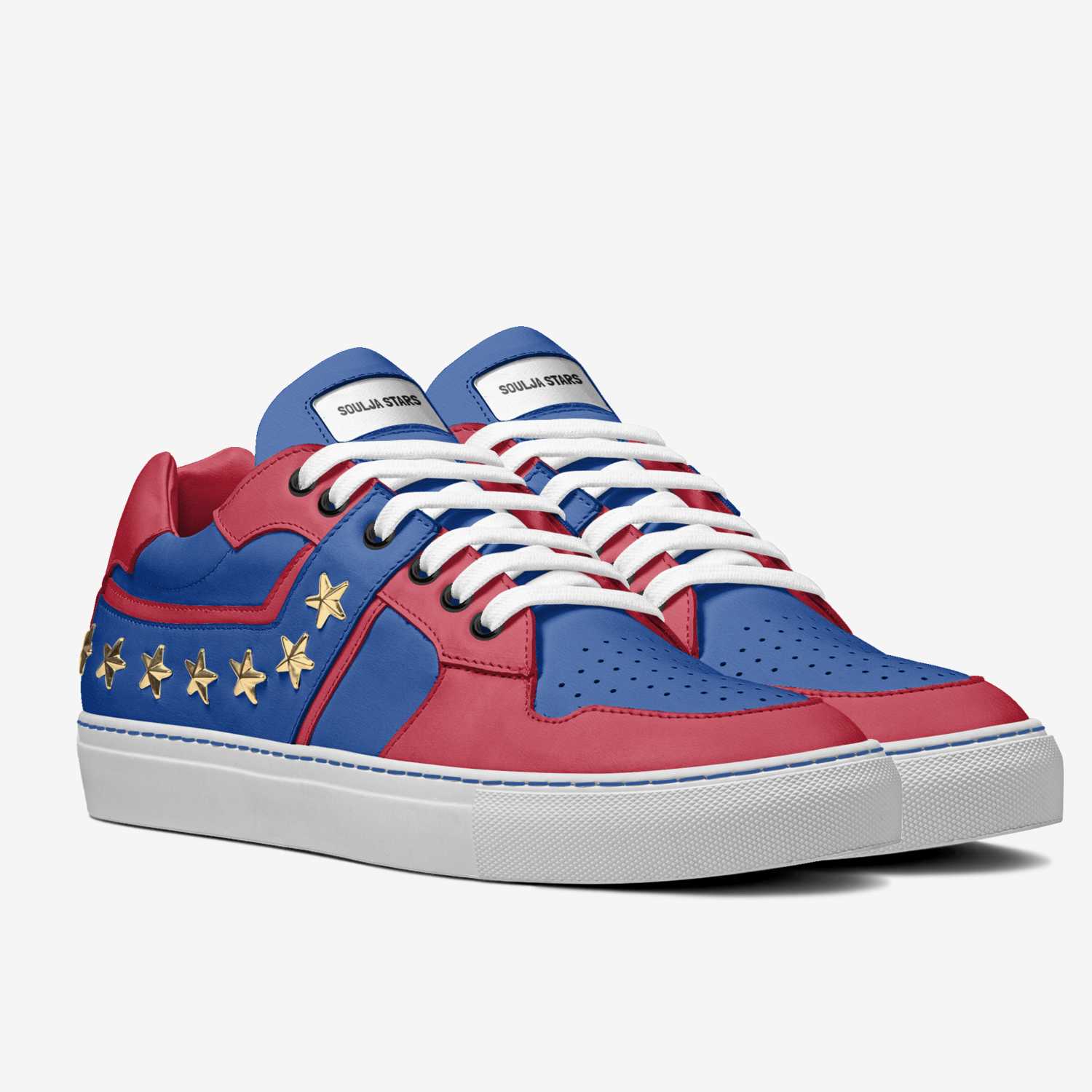 Soulja Stars custom made in Italy shoes by Deandre Way | Double view