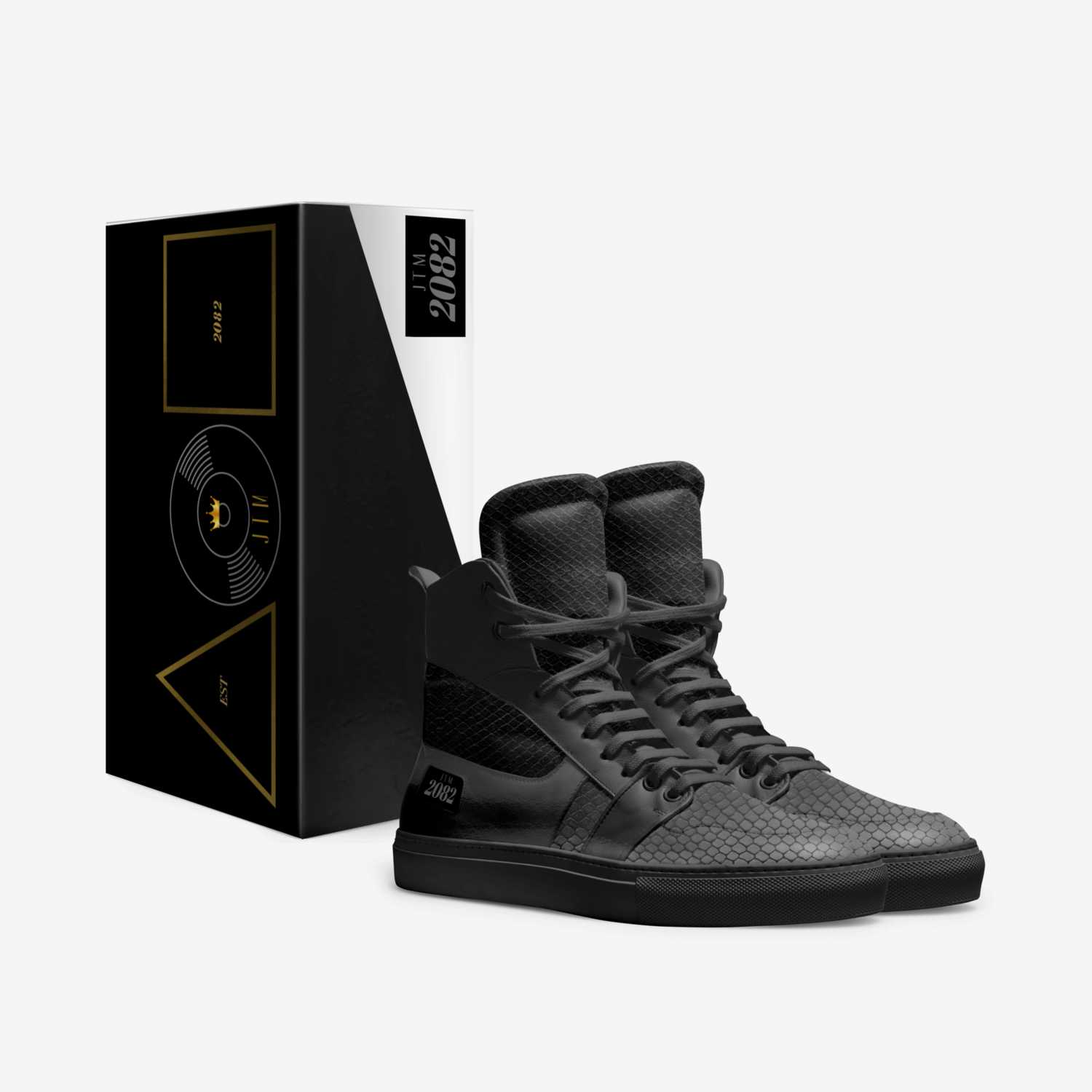 JTM 2082 BLCK Phnx custom made in Italy shoes by Jae Tyrone | Box view