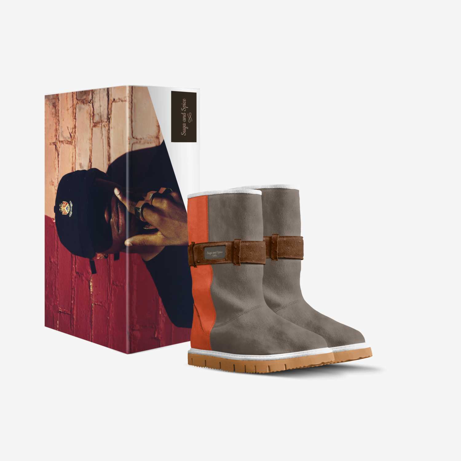 Suga and Spice custom made in Italy shoes by Adama Tiye | Box view