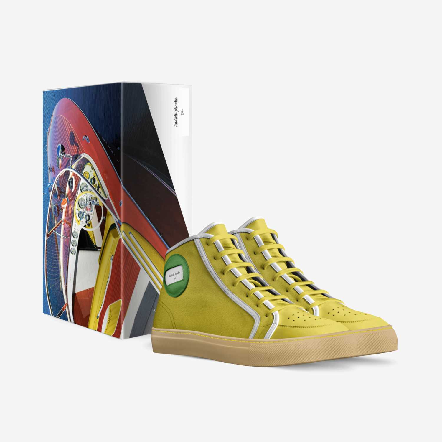 Andretti piranha custom made in Italy shoes by Julio Perez | Box view