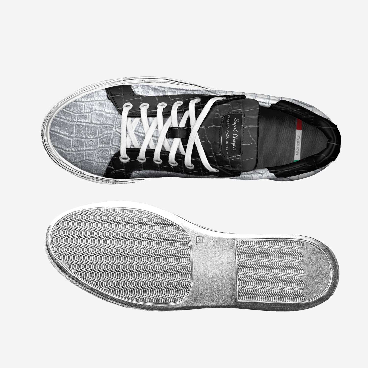 Sūprb Choyce custom made in Italy shoes by Omari Choyce | Top view