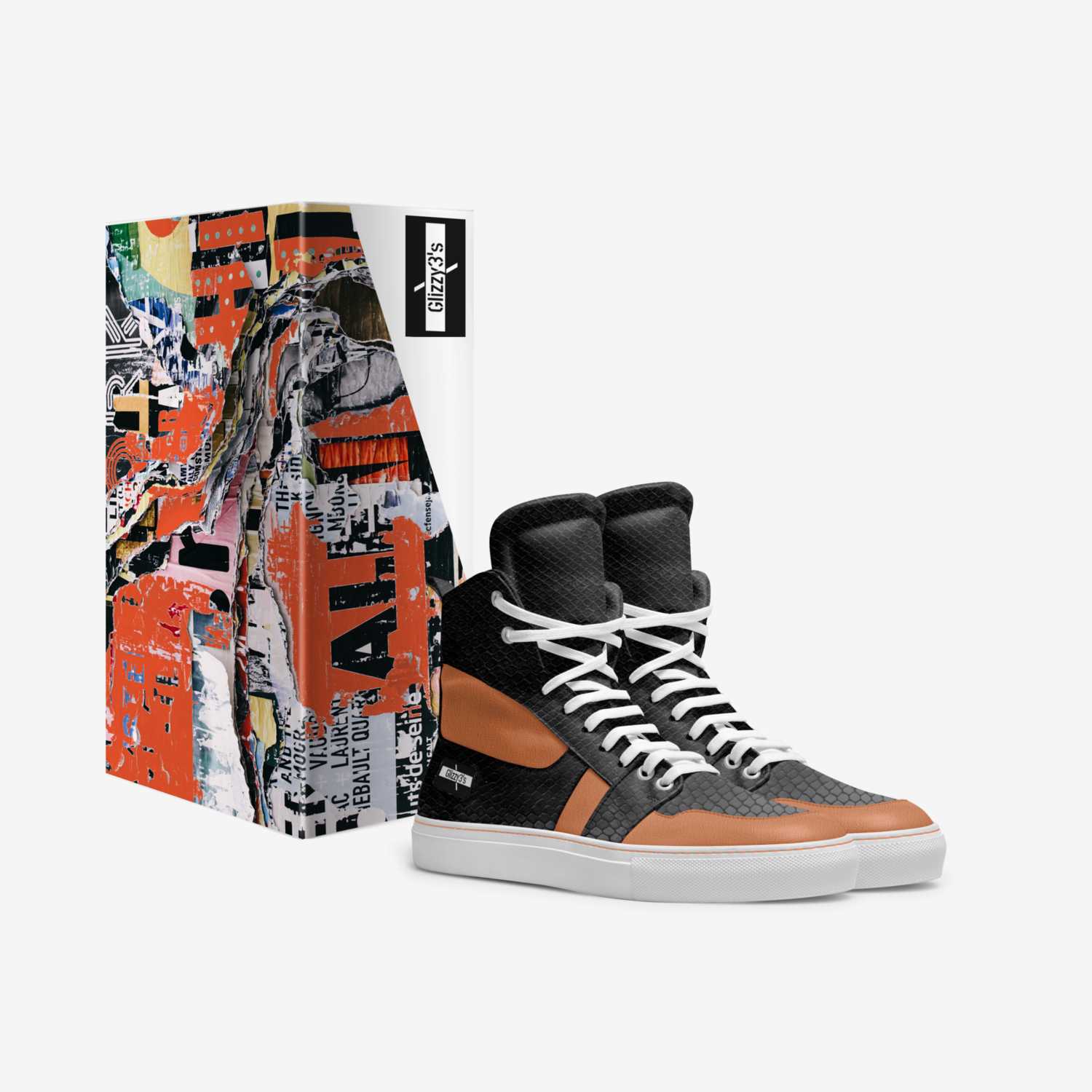 Glizzy3's custom made in Italy shoes by Frankie Robinson | Box view