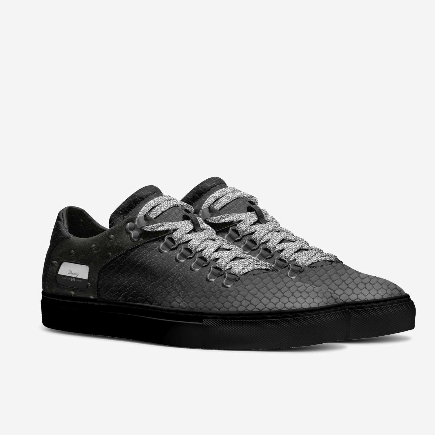 Drewry custom made in Italy shoes by Omar Drewry | Double view