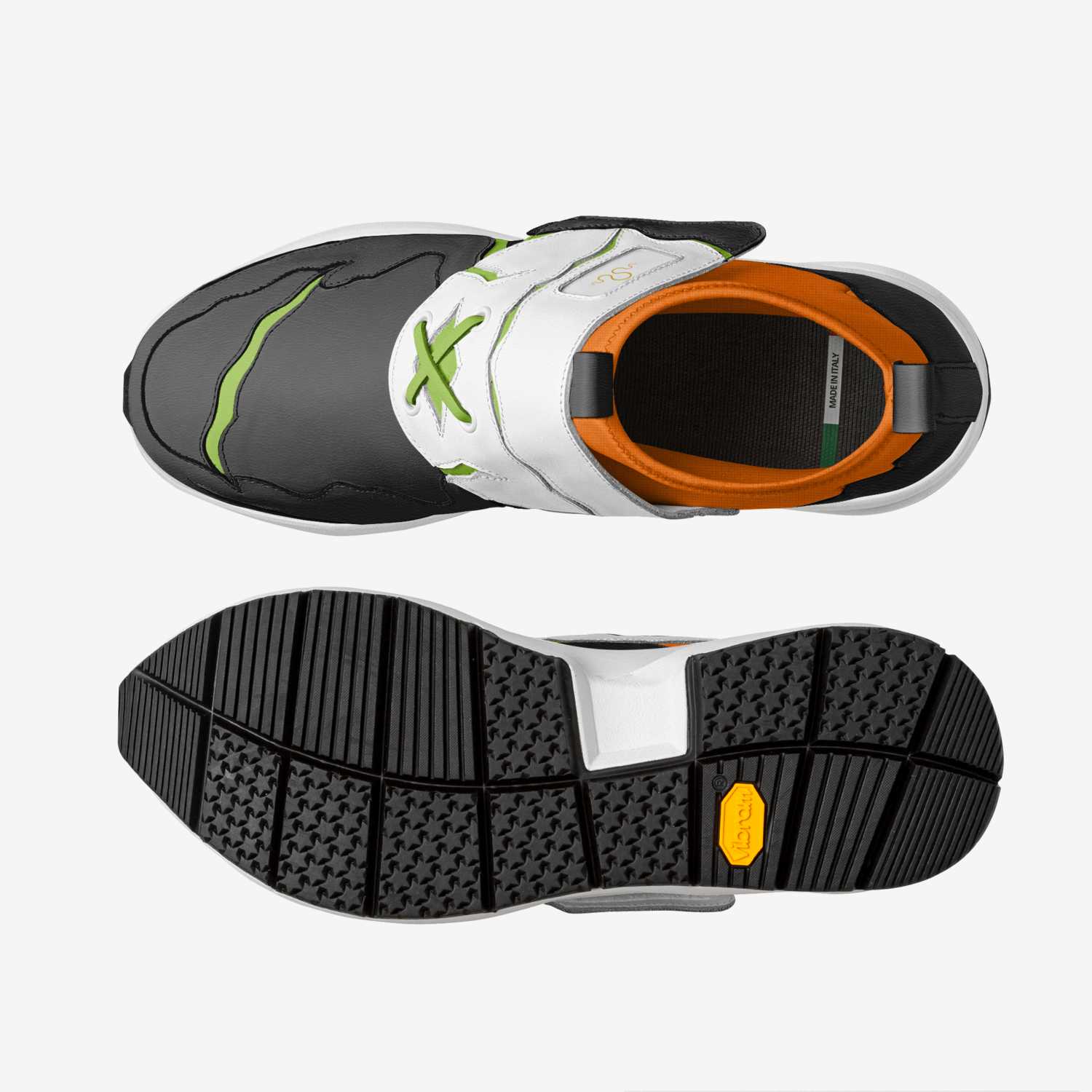 Kraken 2 custom made in Italy shoes by Carlos Segarra | Top view