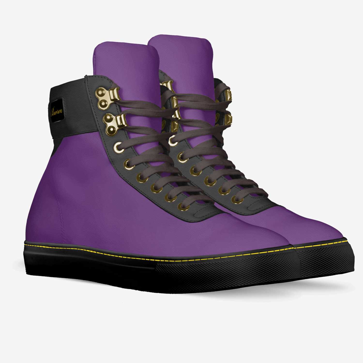 Purple Elite  custom made in Italy shoes by Jamee Barren | Double view
