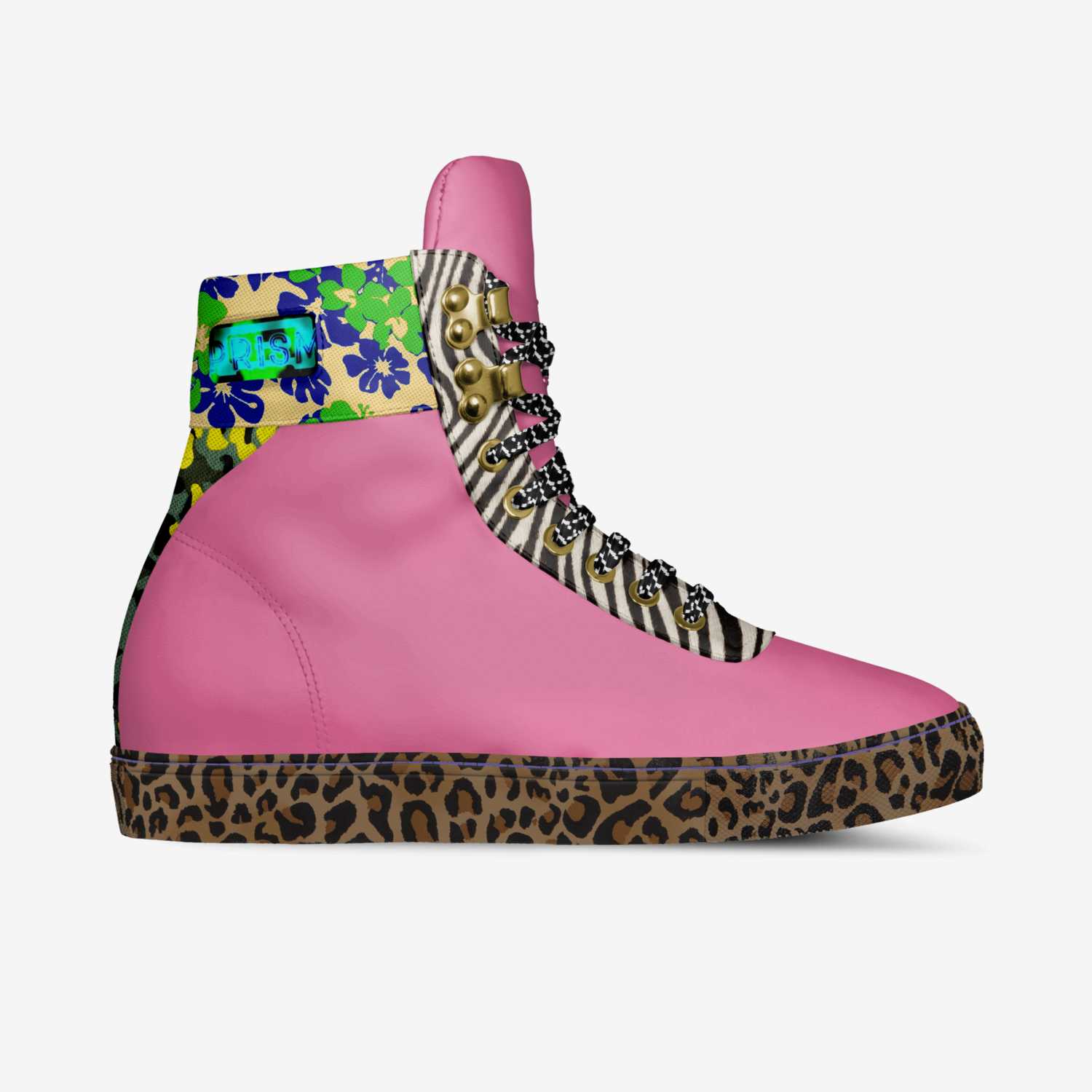 Gym-mies custom made in Italy shoes by Aye Lavender | Side view