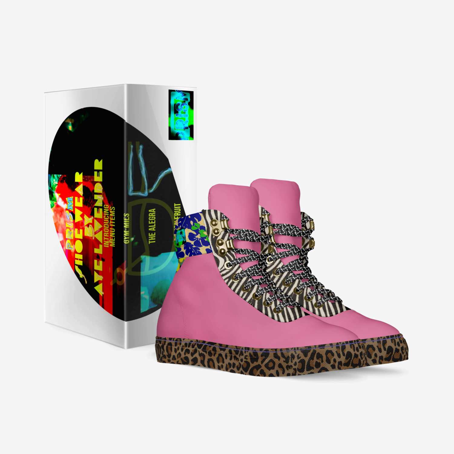 Gym-mies custom made in Italy shoes by Aye Lavender | Box view