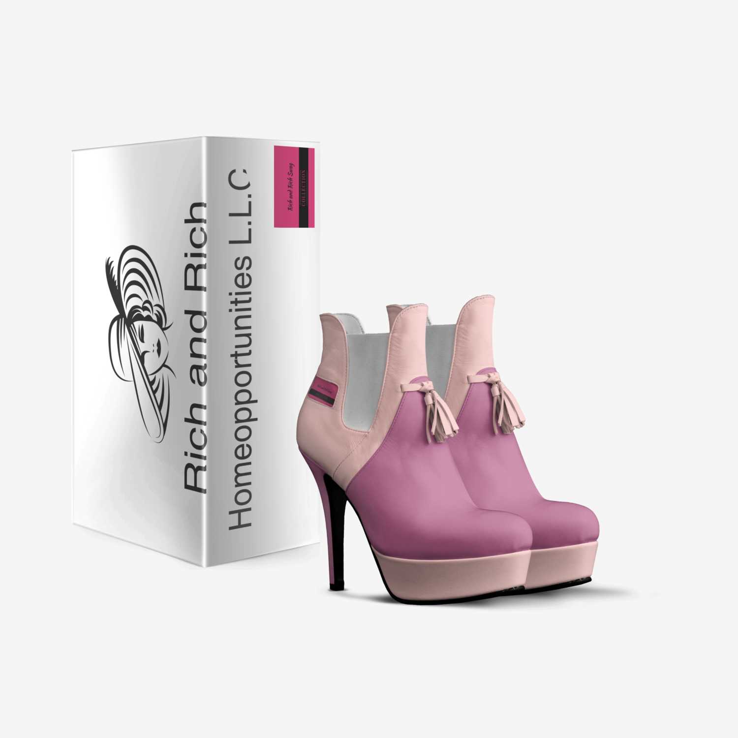 Rich and Rich Swag custom made in Italy shoes by Desiree Sims | Box view
