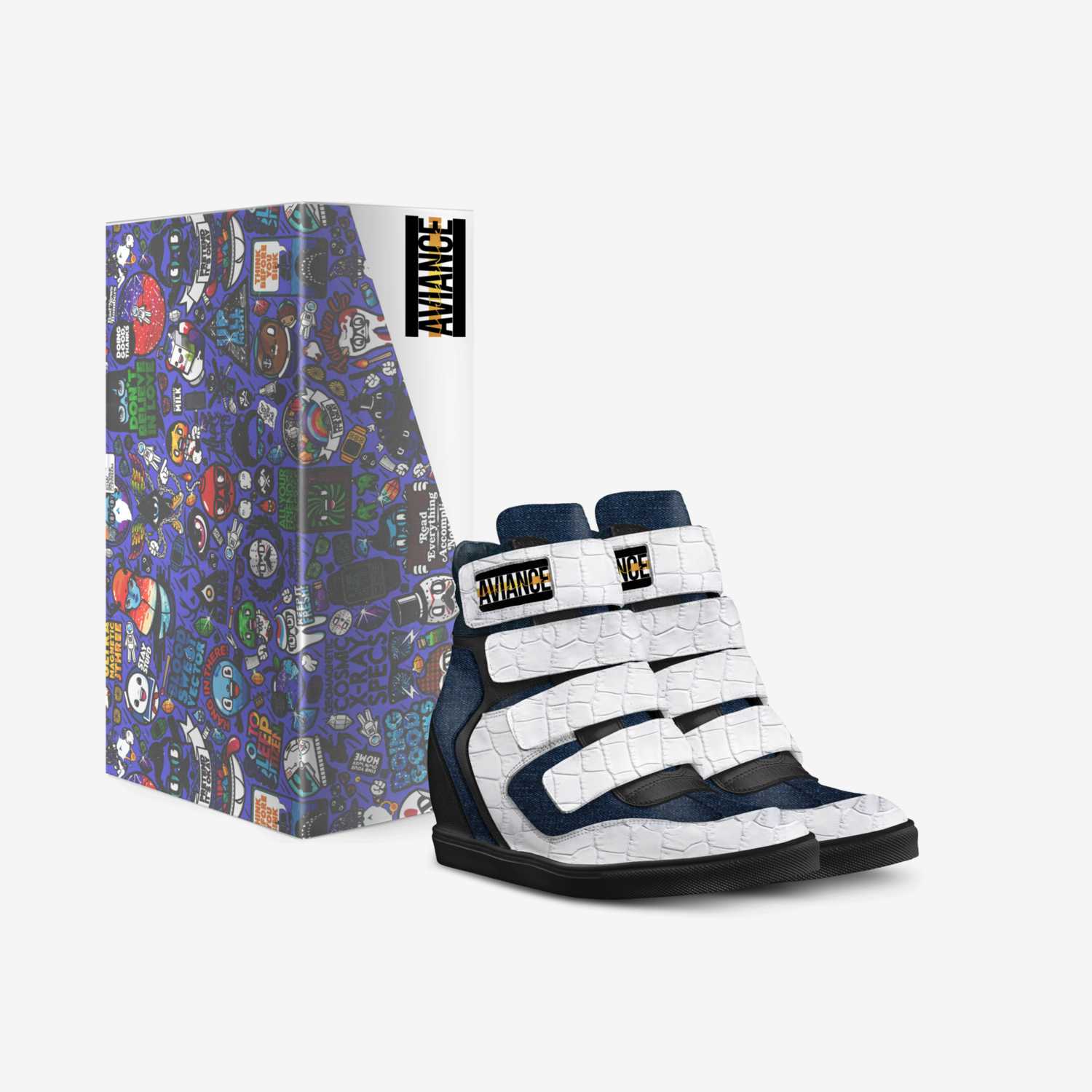 Aviance Beauty custom made in Italy shoes by Evangeline Burgos | Box view