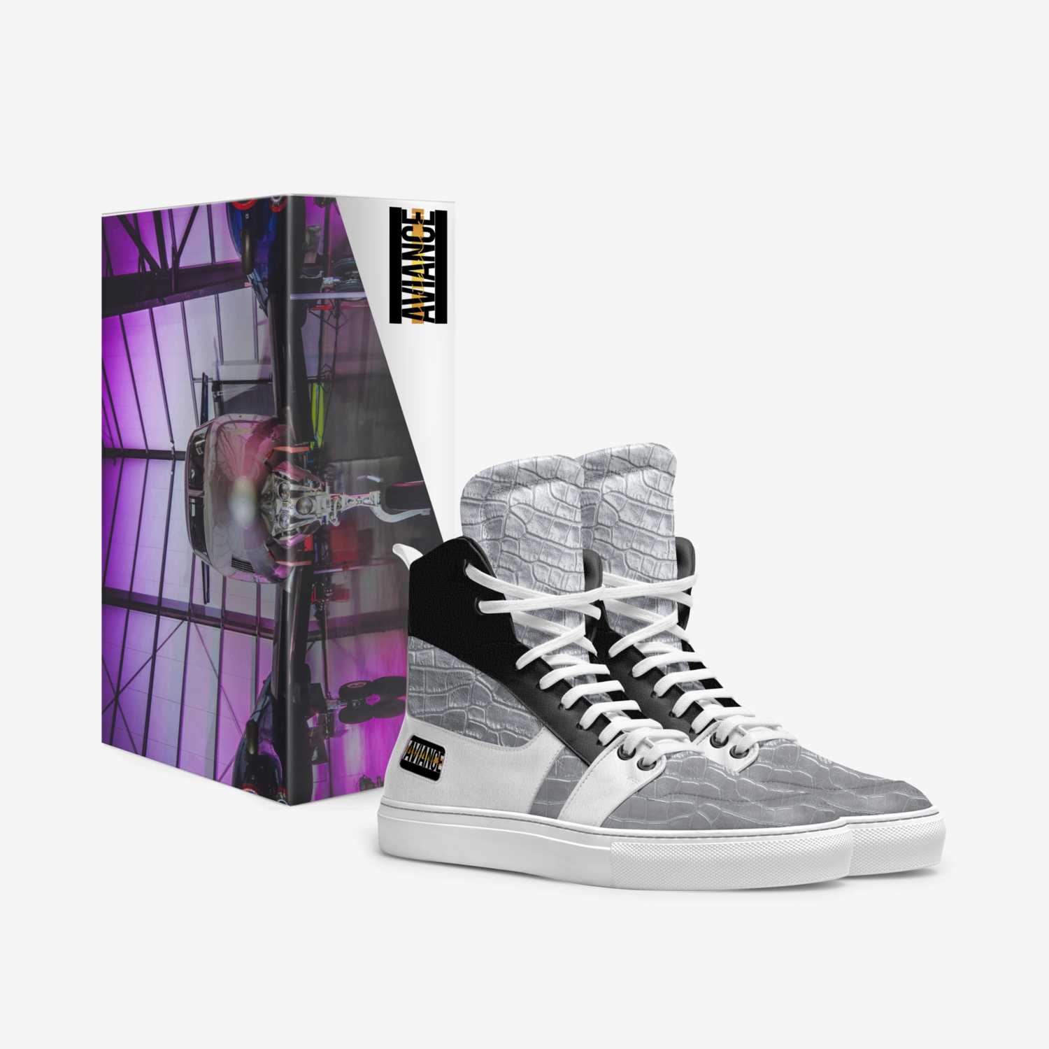 Aviance D'elite custom made in Italy shoes by Evangeline Burgos | Box view