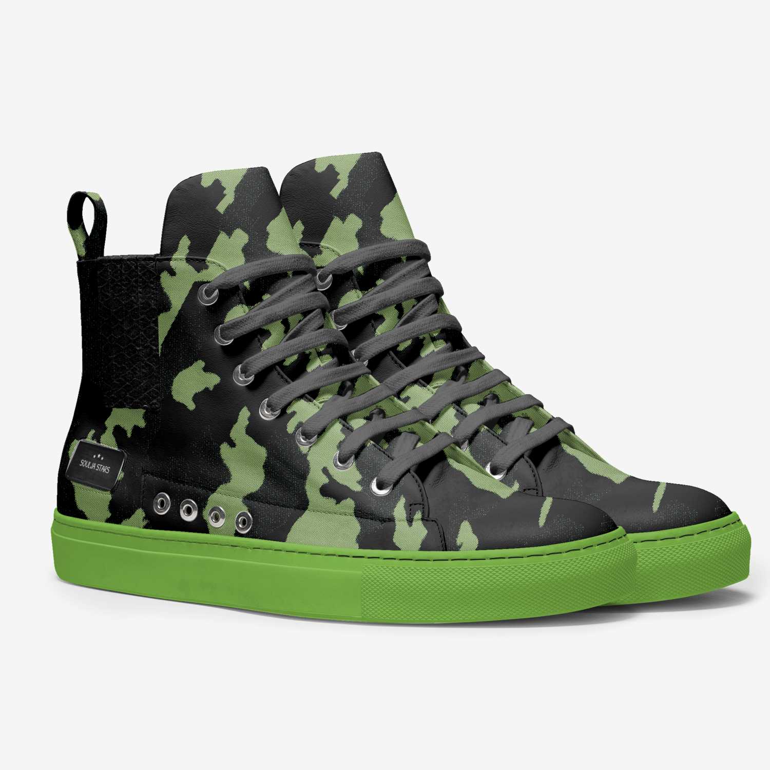 Soulja Stars custom made in Italy shoes by Deandre Way | Double view