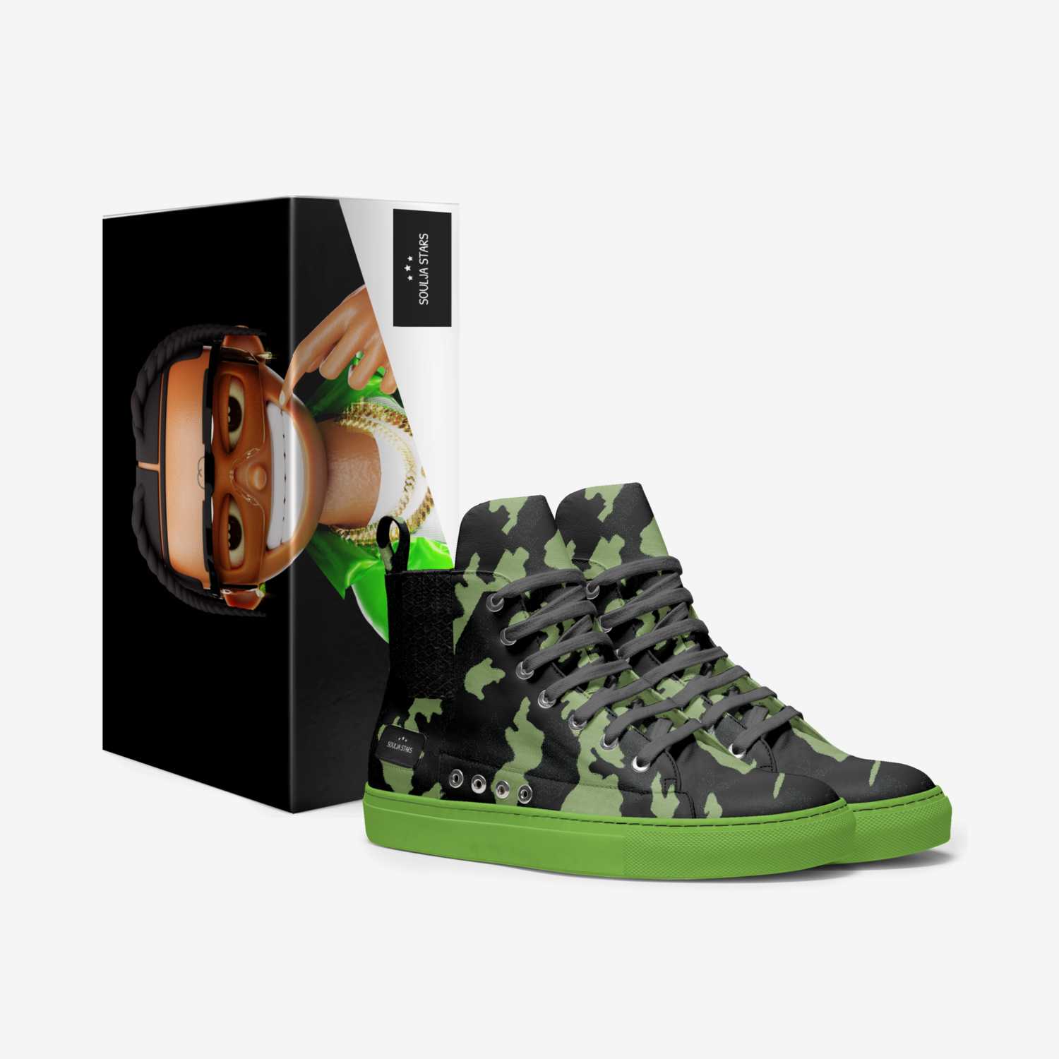 Soulja Stars custom made in Italy shoes by Deandre Way | Box view