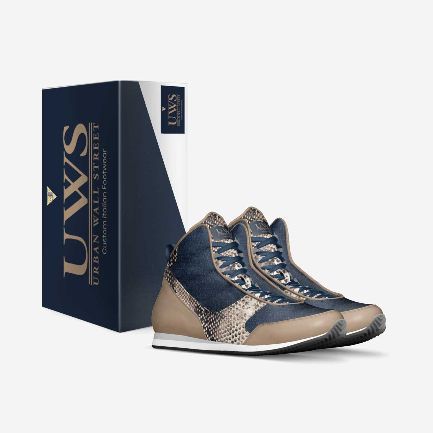 Python Bluz custom made in Italy shoes by Urbanwallstreet Earl | Box view