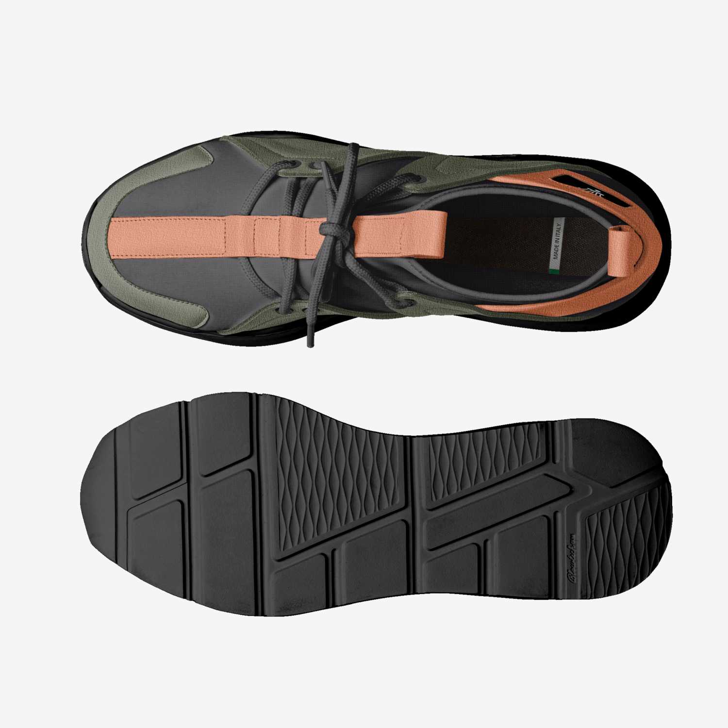 Indigenous 808 custom made in Italy shoes by Dorian Hall | Top view