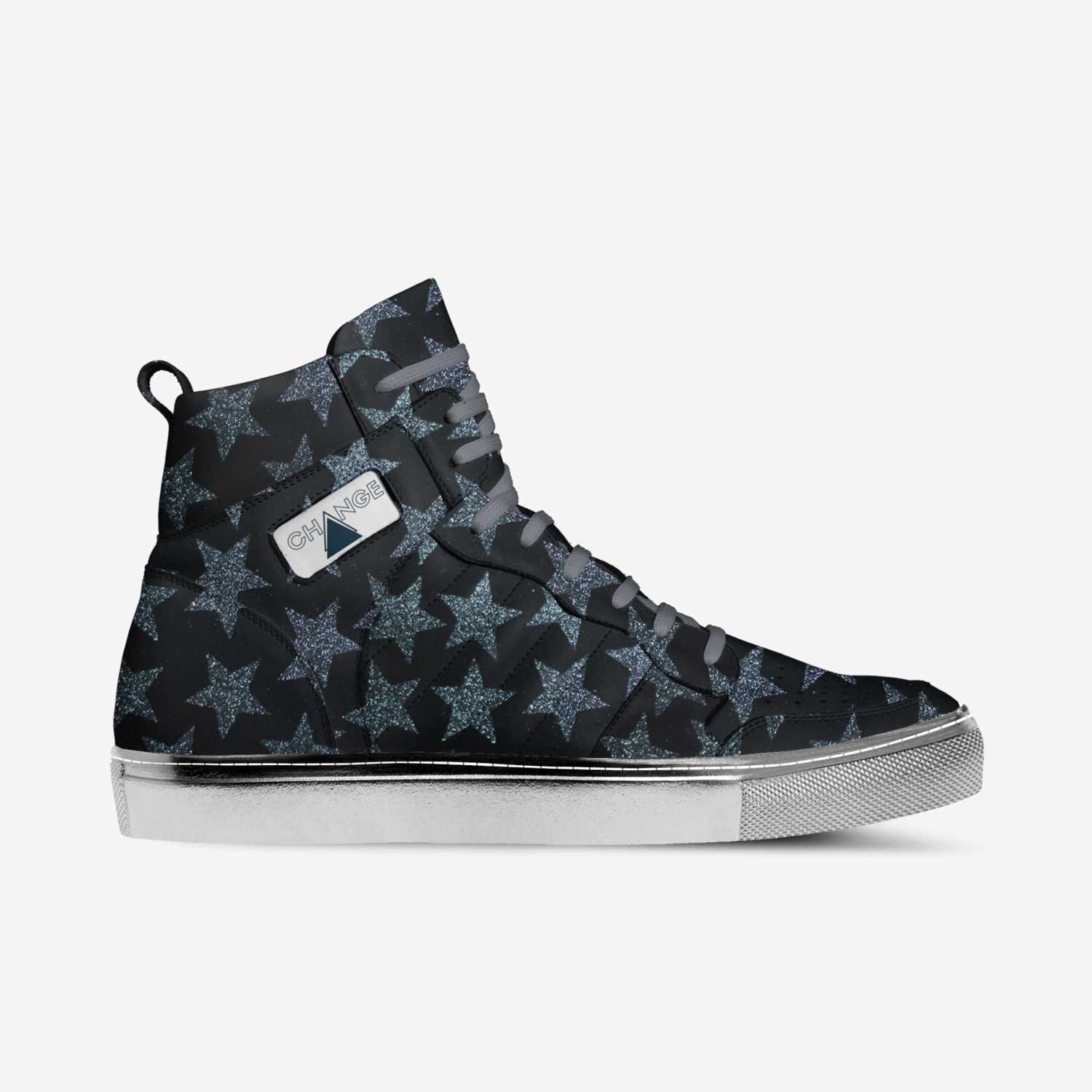 IceBlue custom made in Italy shoes by Saul Paul | Side view