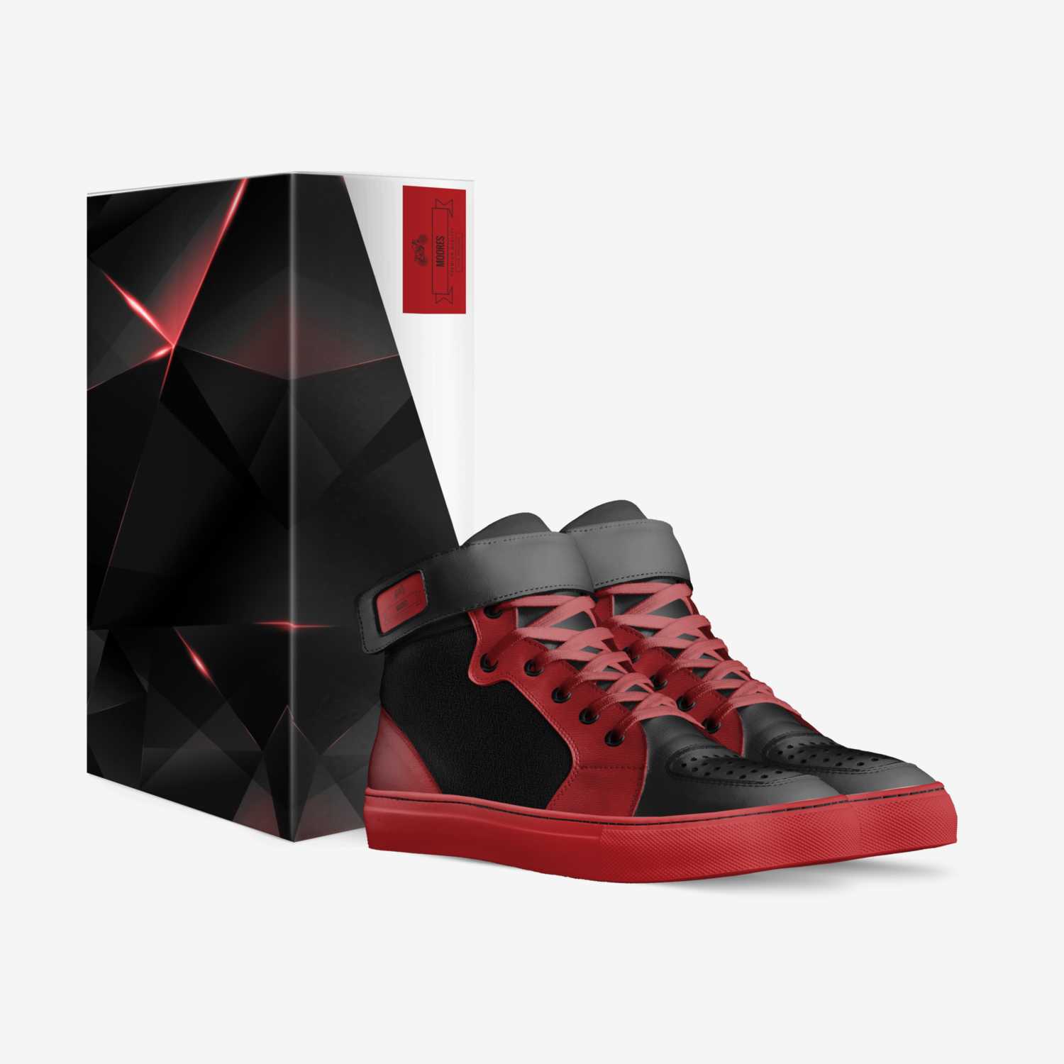 Moores custom made in Italy shoes by Derek Moore The Boss | Box view