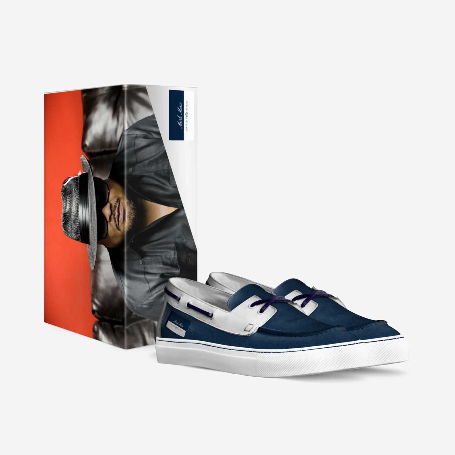 The Casual Boater custom made in Italy shoes by Jamon Gibbs | Box view