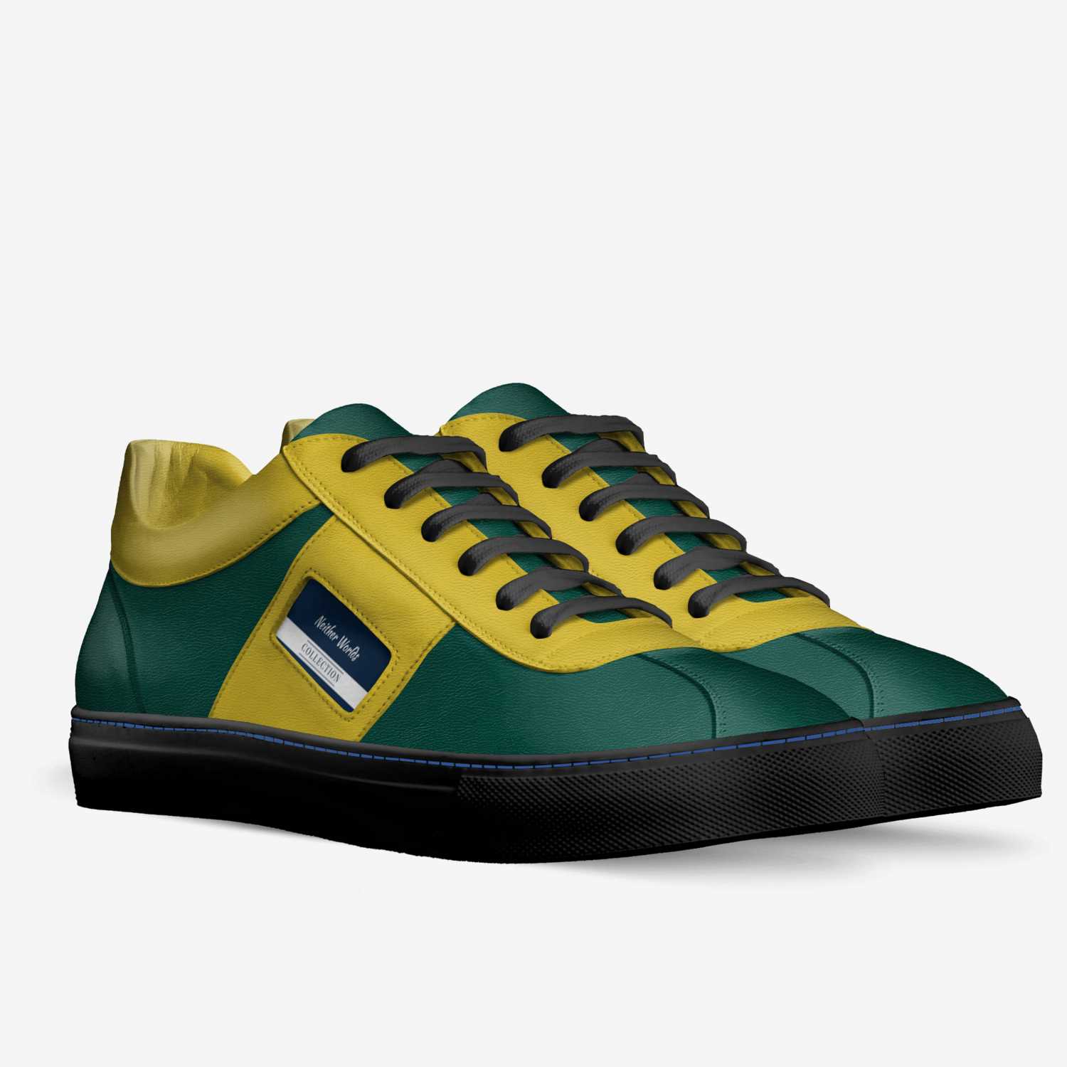 Neither Worlds  custom made in Italy shoes by Azan Brown Ii | Double view