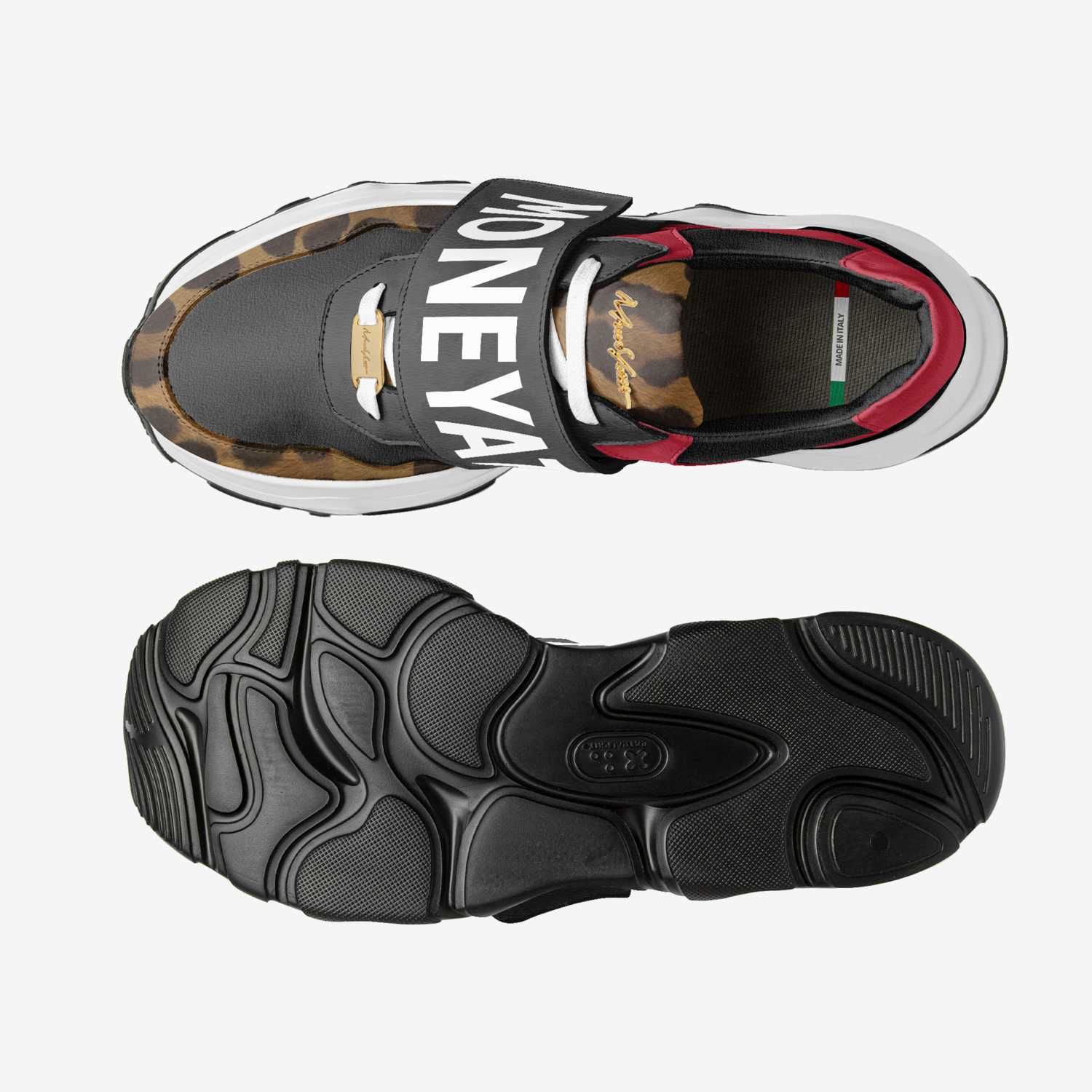 IZ001 custom made in Italy shoes by Moneyatti Brand | Top view