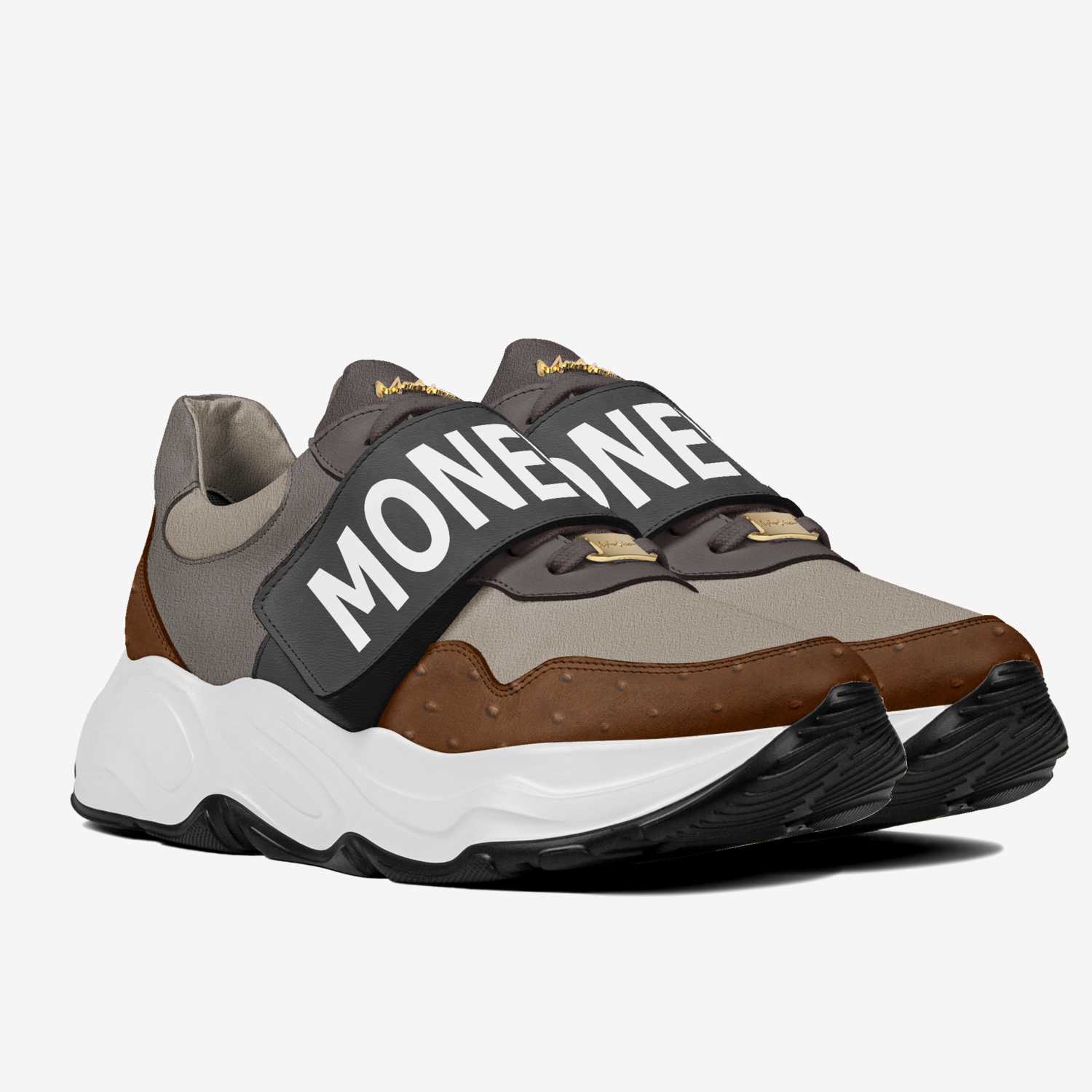 IZ010 custom made in Italy shoes by Moneyatti Brand | Double view