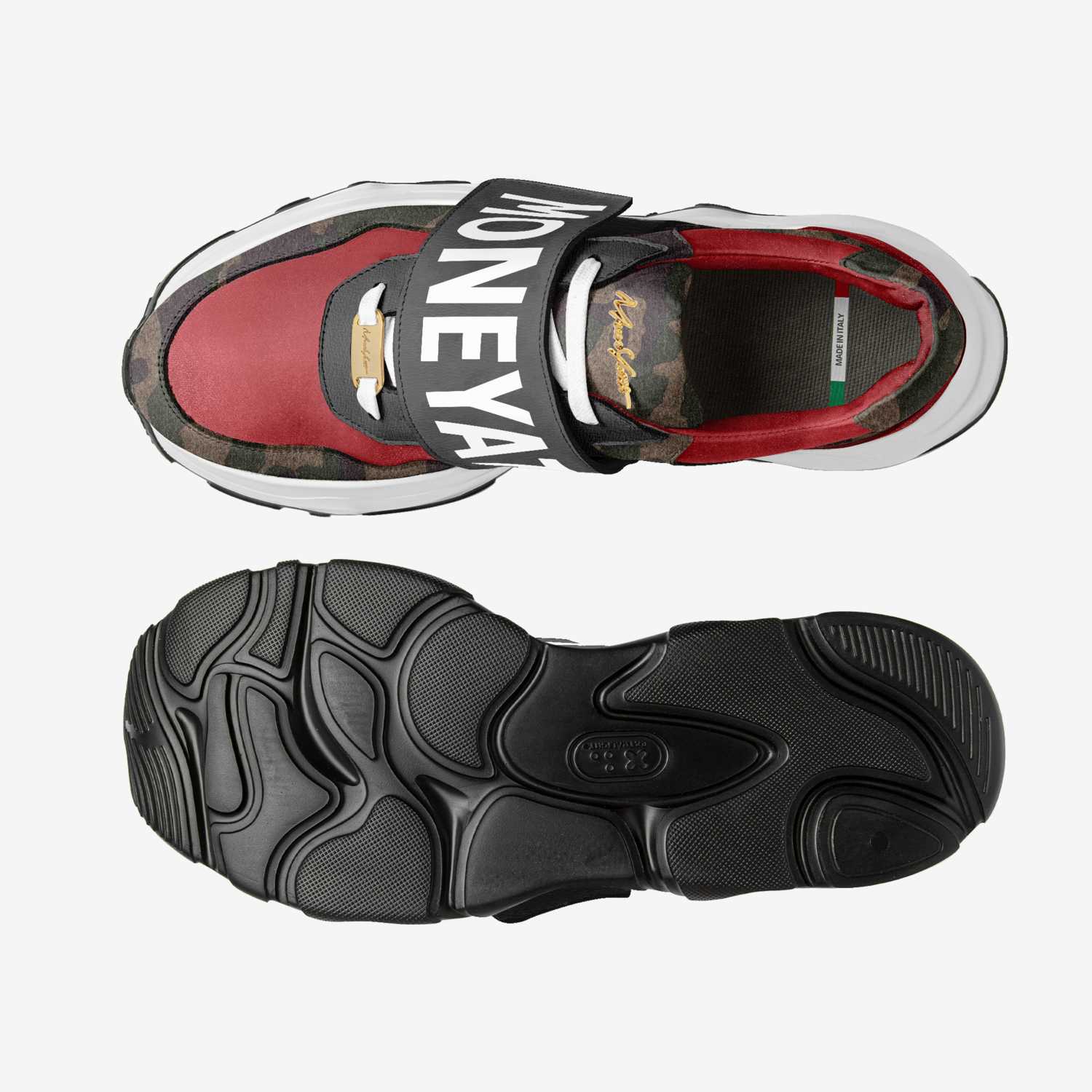IZ020 custom made in Italy shoes by Moneyatti Brand | Top view