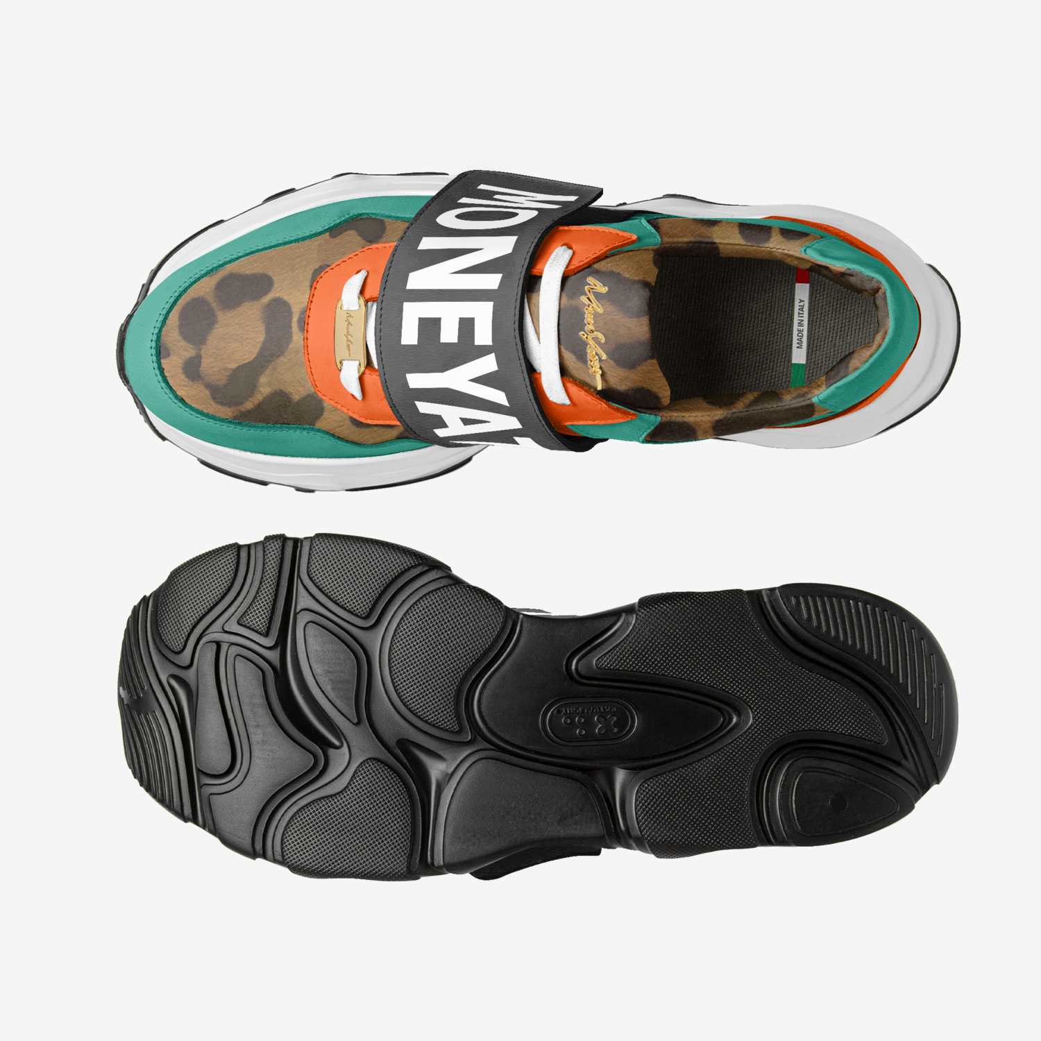 IZ023 custom made in Italy shoes by Moneyatti Brand | Top view