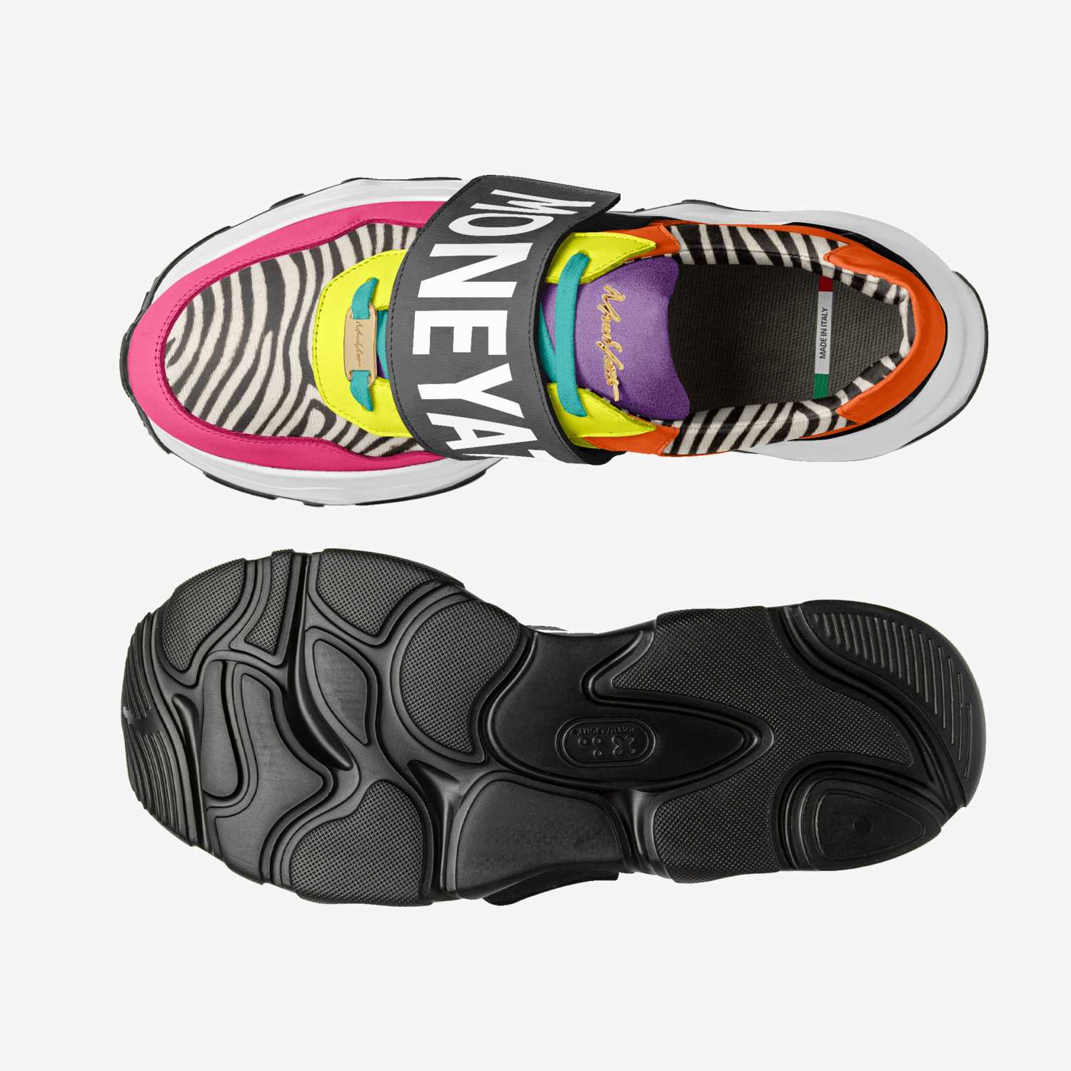IZ030 custom made in Italy shoes by Moneyatti Brand | Top view