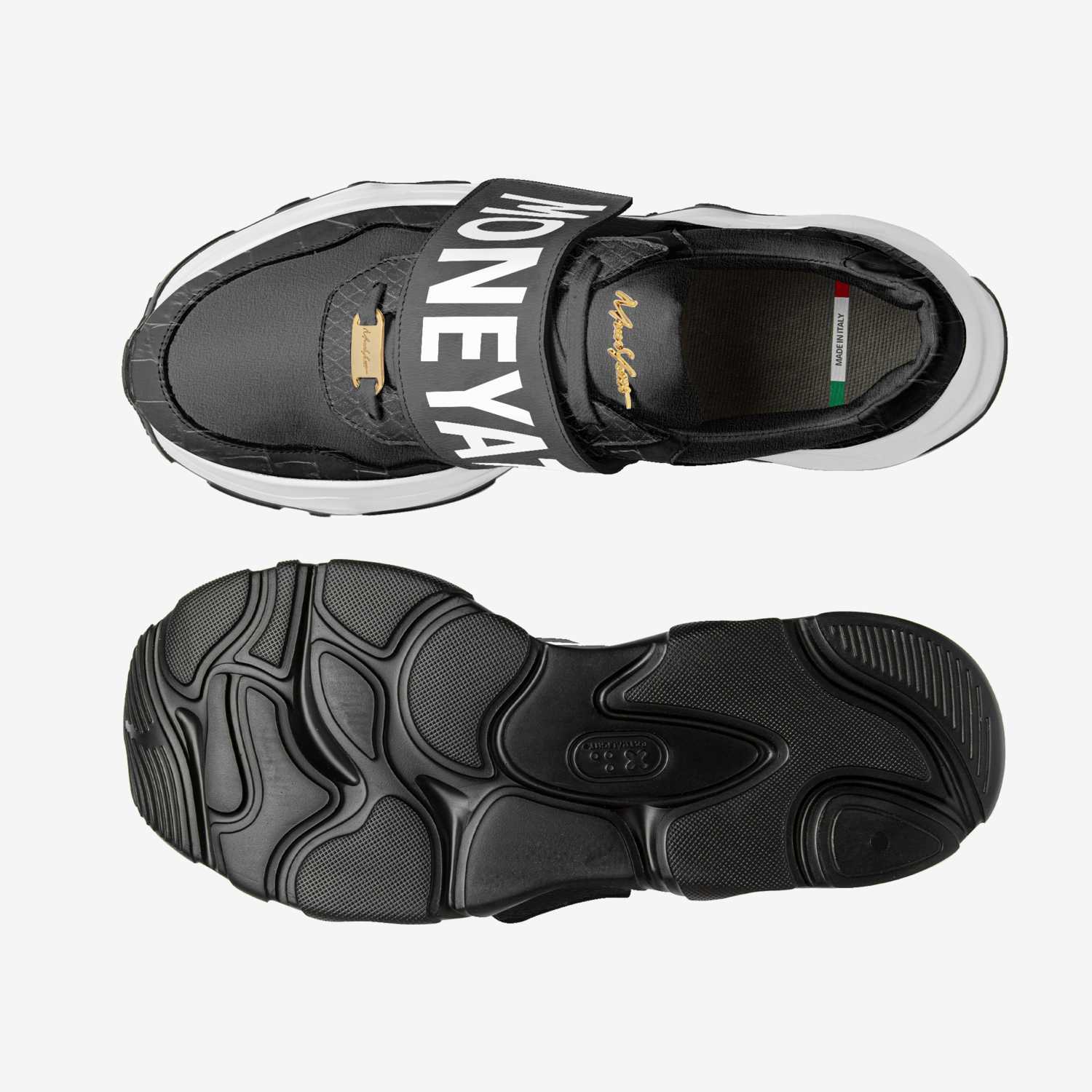 IZ031 custom made in Italy shoes by Moneyatti Brand | Top view