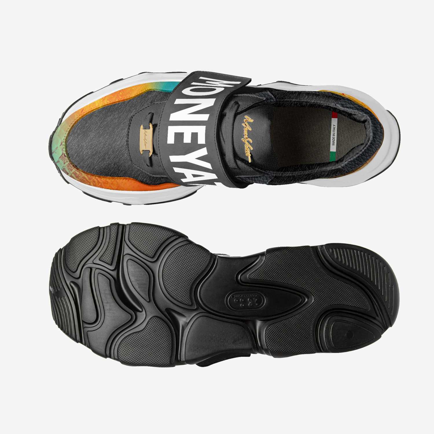 IZ032 custom made in Italy shoes by Moneyatti Brand | Top view