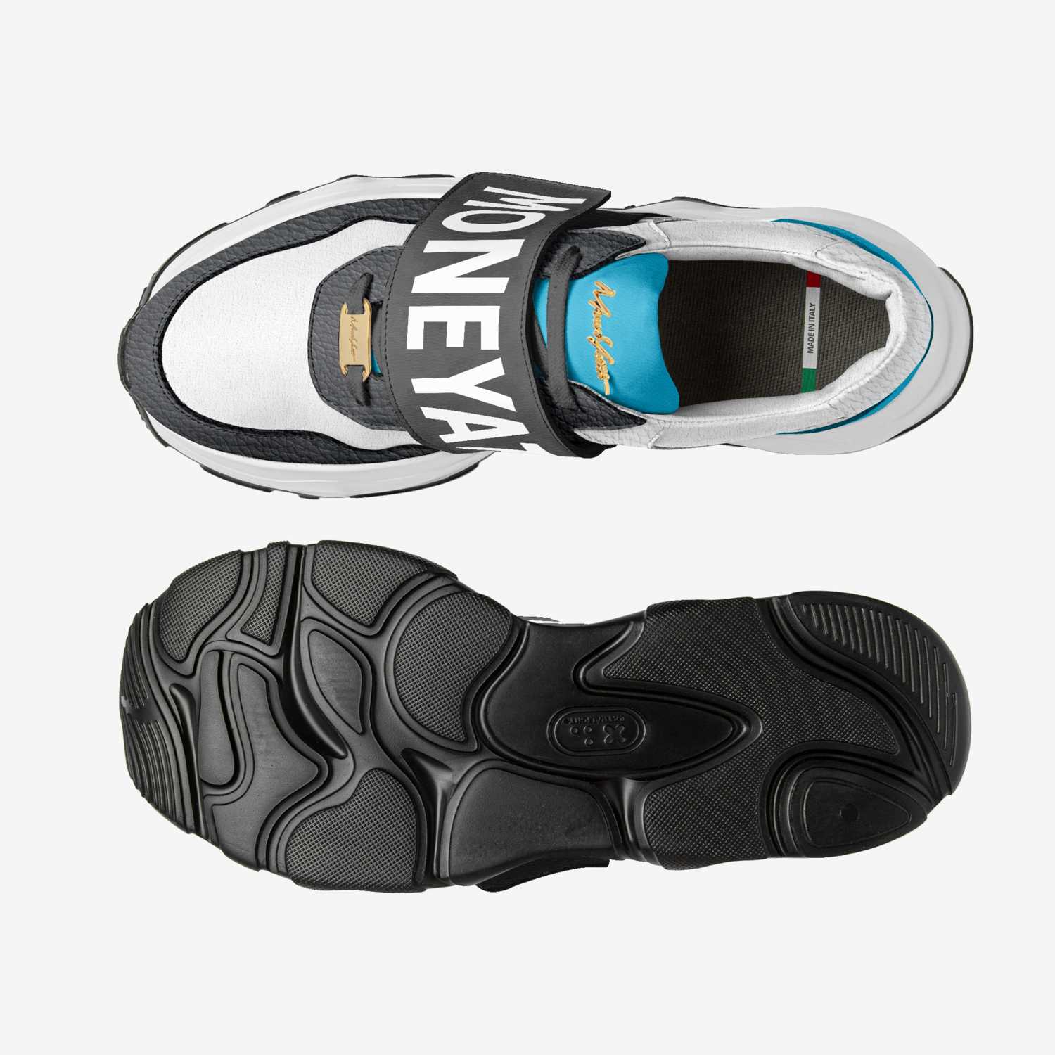 IZ038 custom made in Italy shoes by Moneyatti Brand | Top view