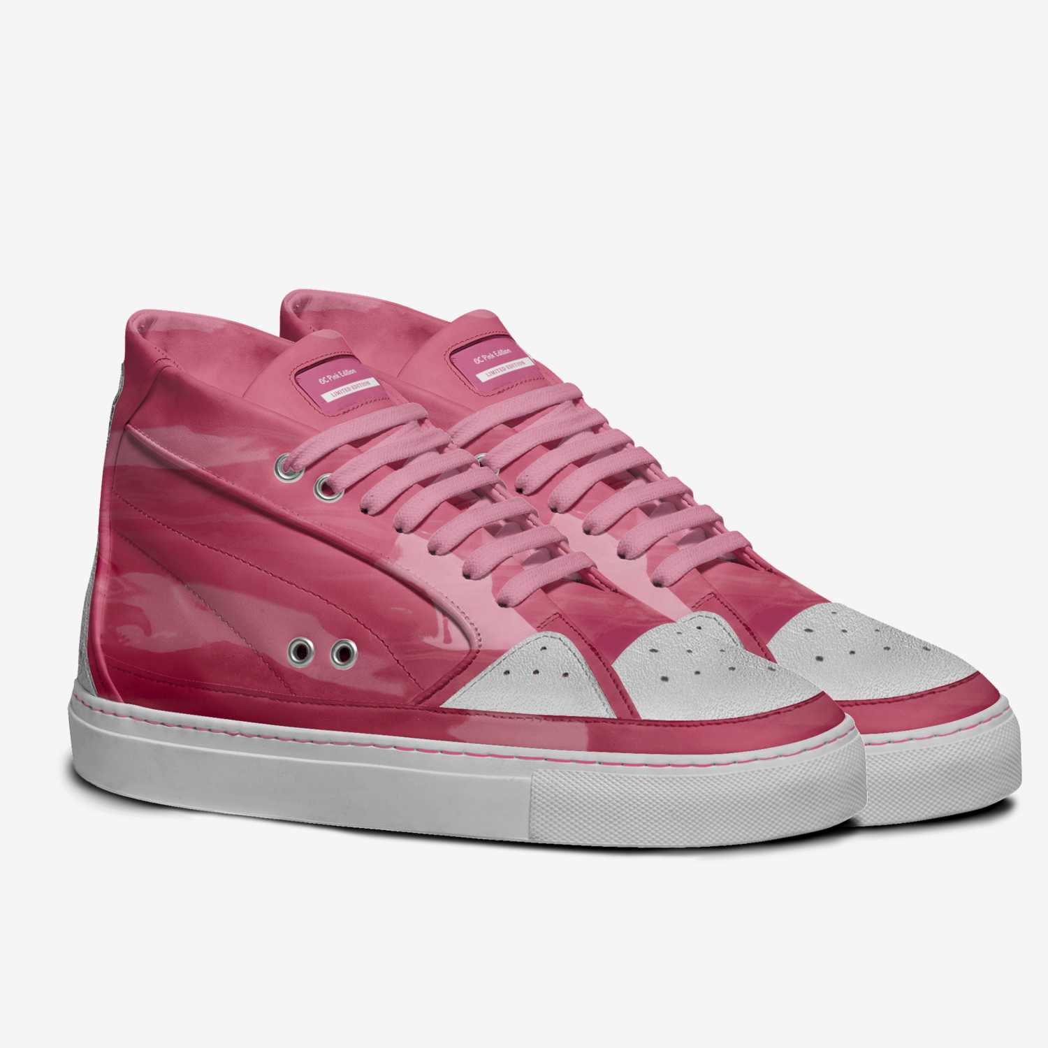 OC Pink Edition  custom made in Italy shoes by Shiloh Hylton | Double view