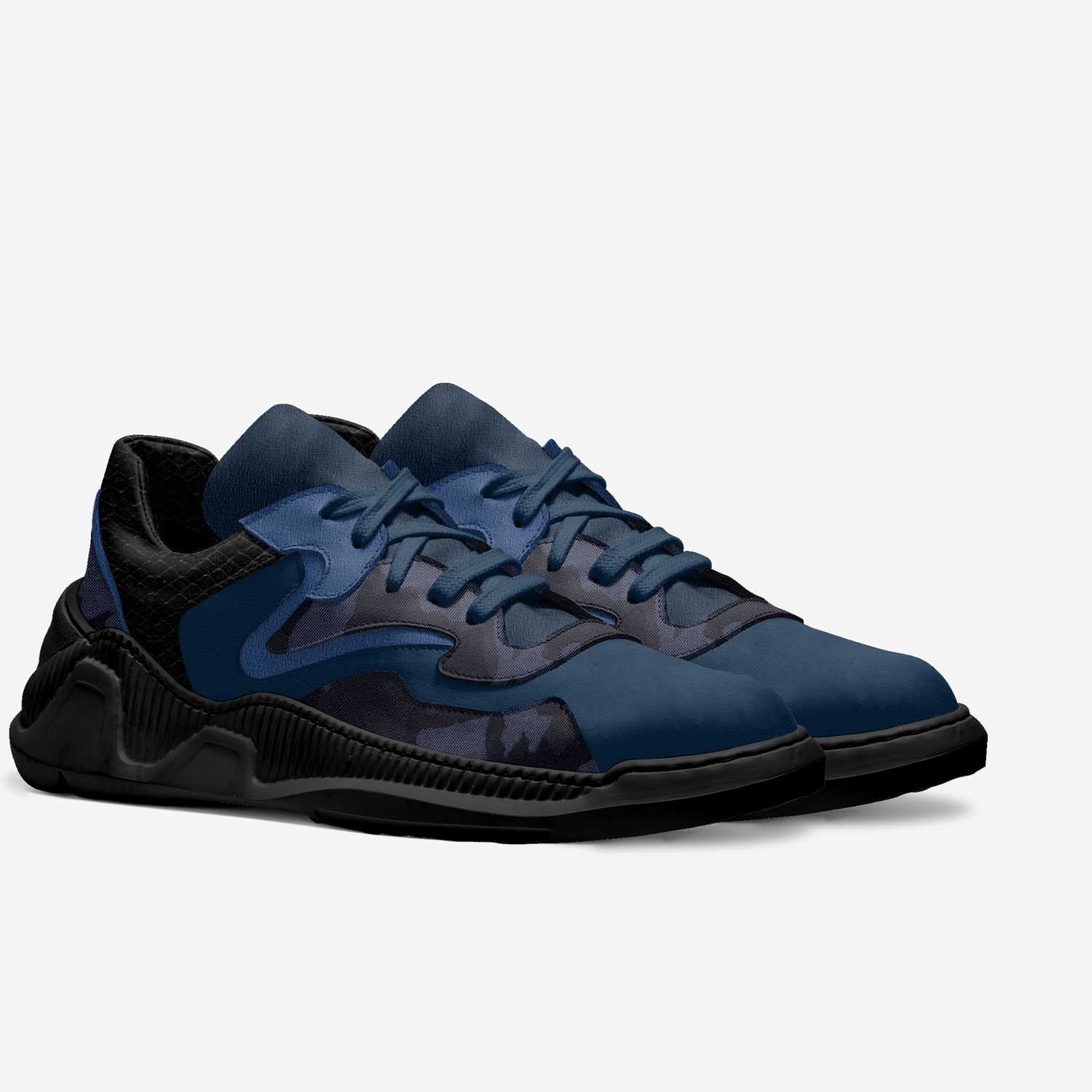 Fall Above custom made in Italy shoes by Les Will | Double view