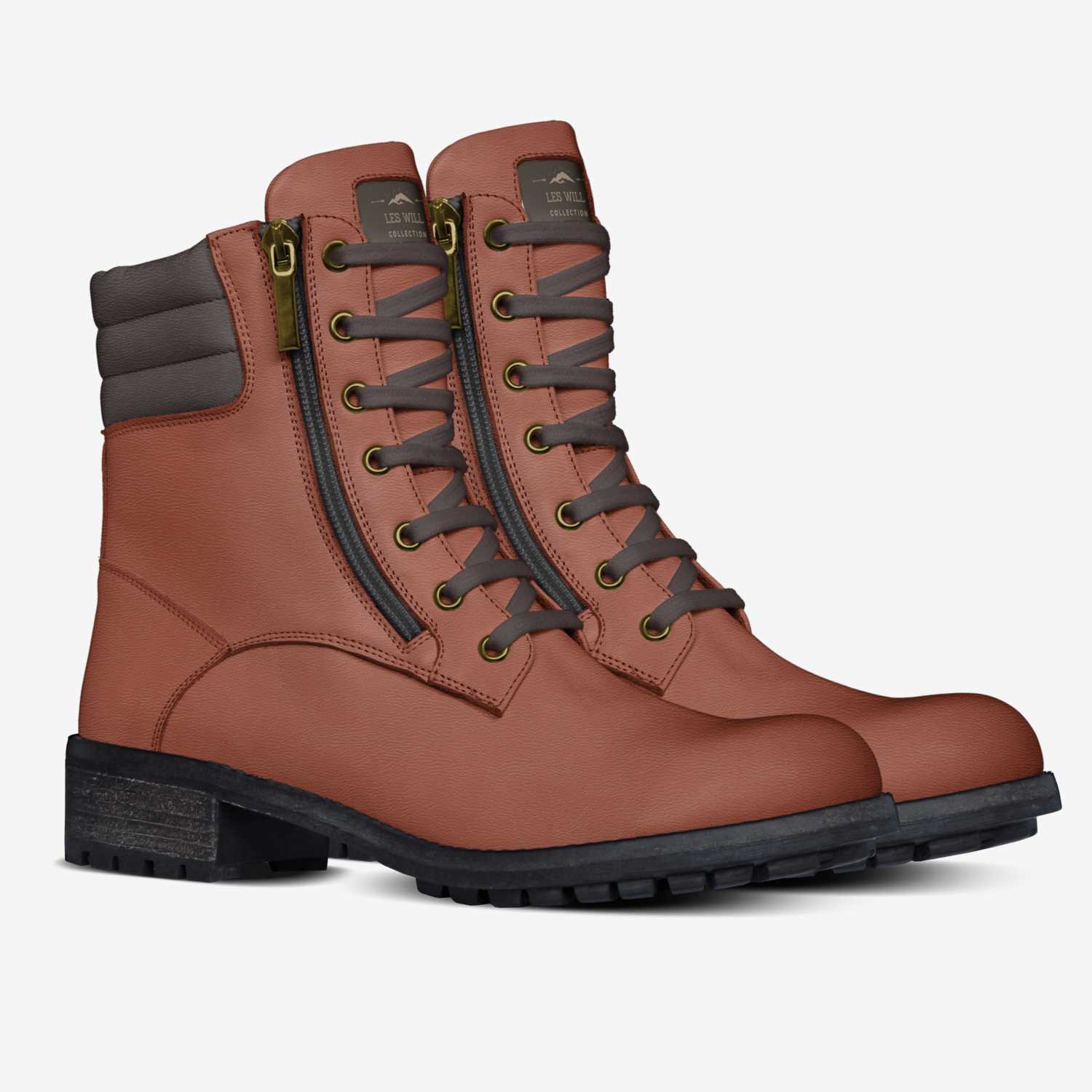 LW-Hiker custom made in Italy shoes by Les Will | Double view
