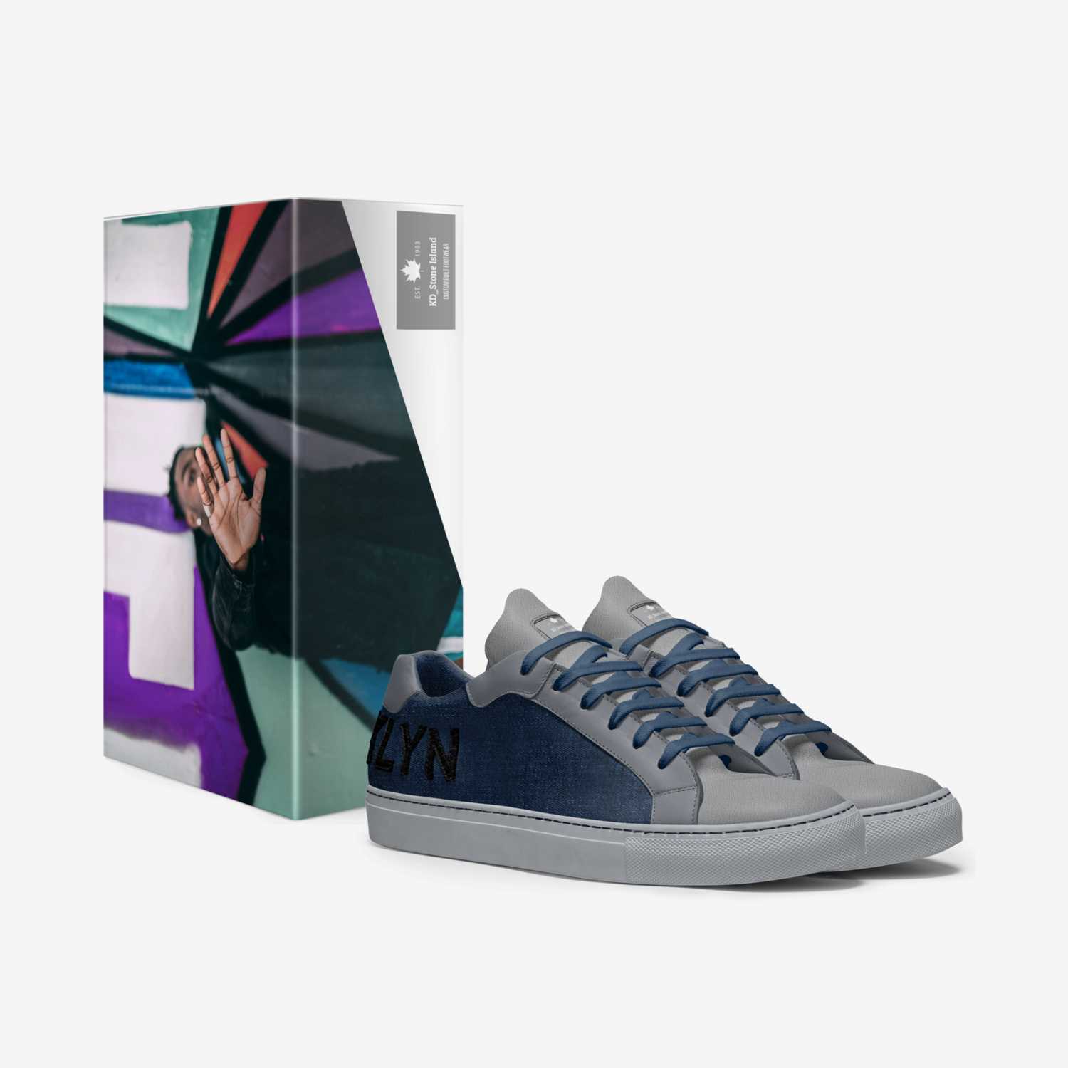 KD_Stone Island custom made in Italy shoes by Kd Richardson | Box view