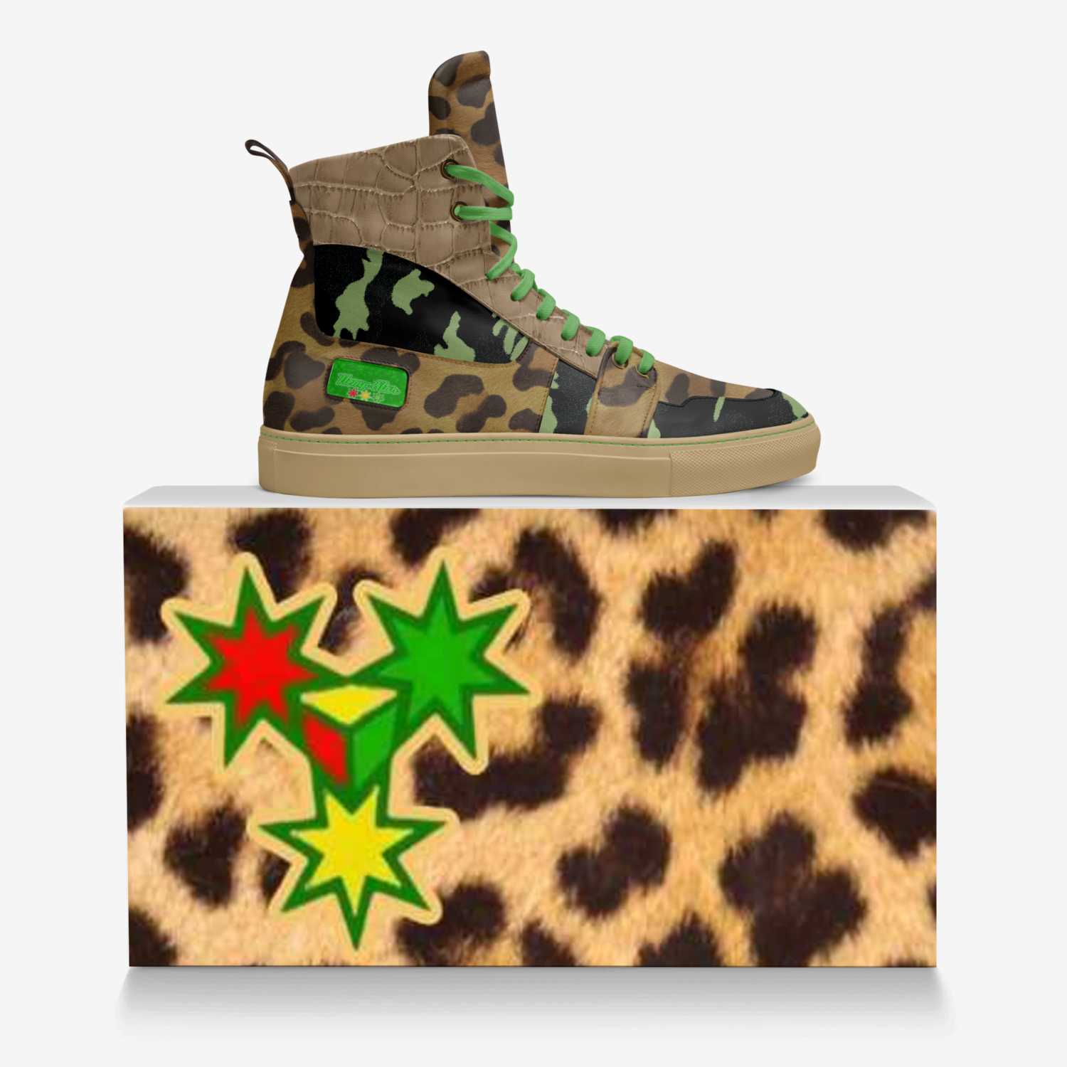 Hempstar Jungle custom made in Italy shoes by Ryan O. Ilinca | Over box view