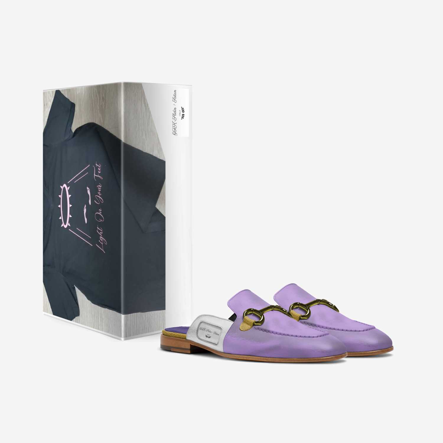 GFK-Slidin > Satan custom made in Italy shoes by Aldric Horton Sr | Box view