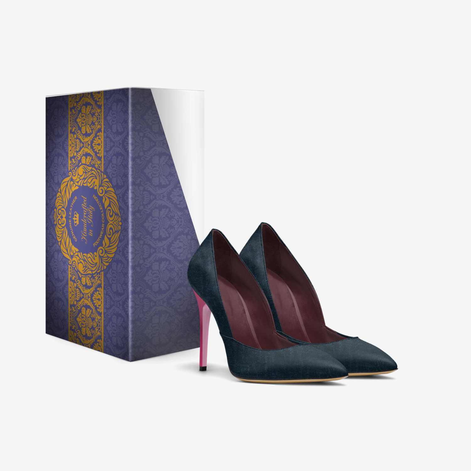 Xhosa custom made in Italy shoes by Rodney Thomas | Box view