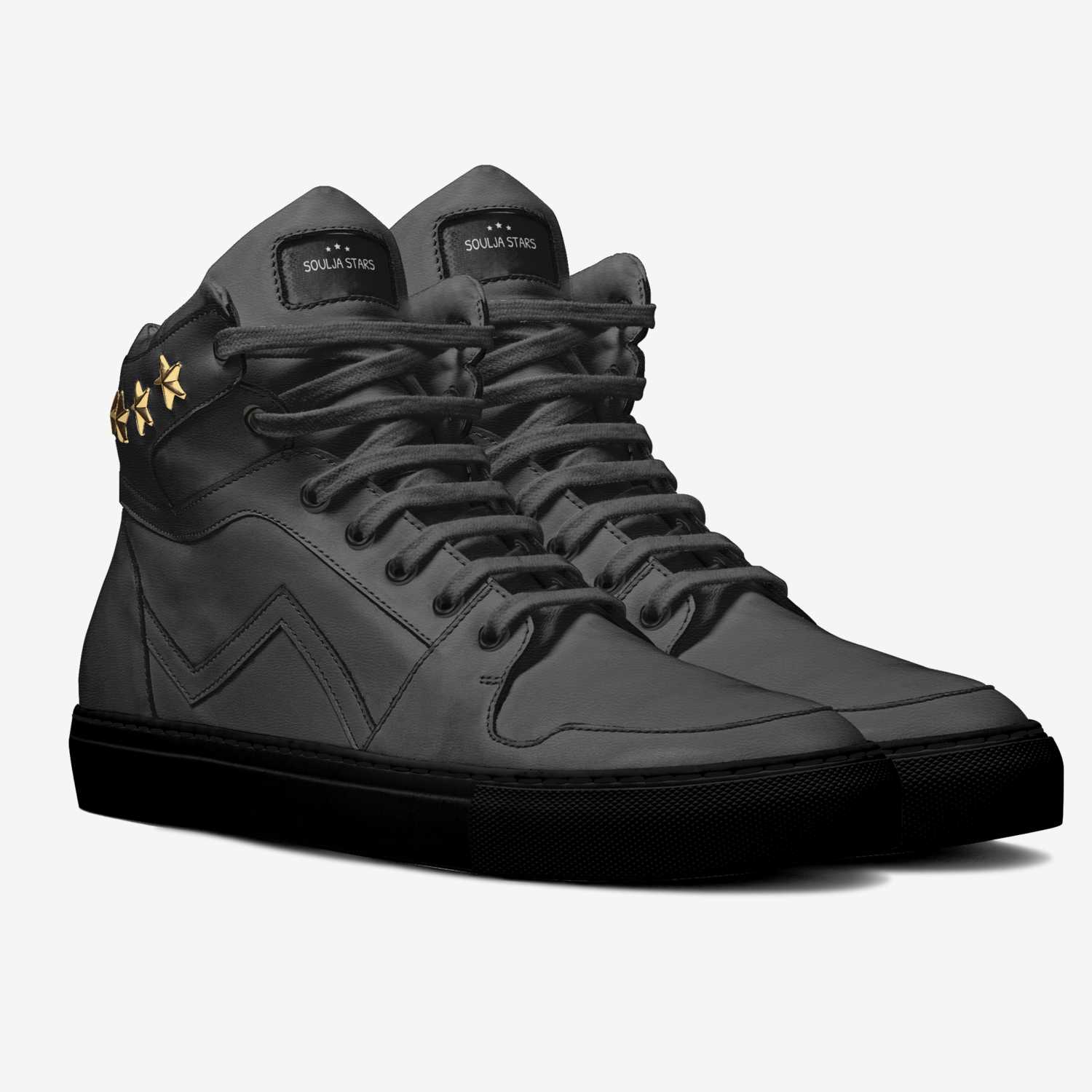 Soulja Stars custom made in Italy shoes by Deandre Way | Double view
