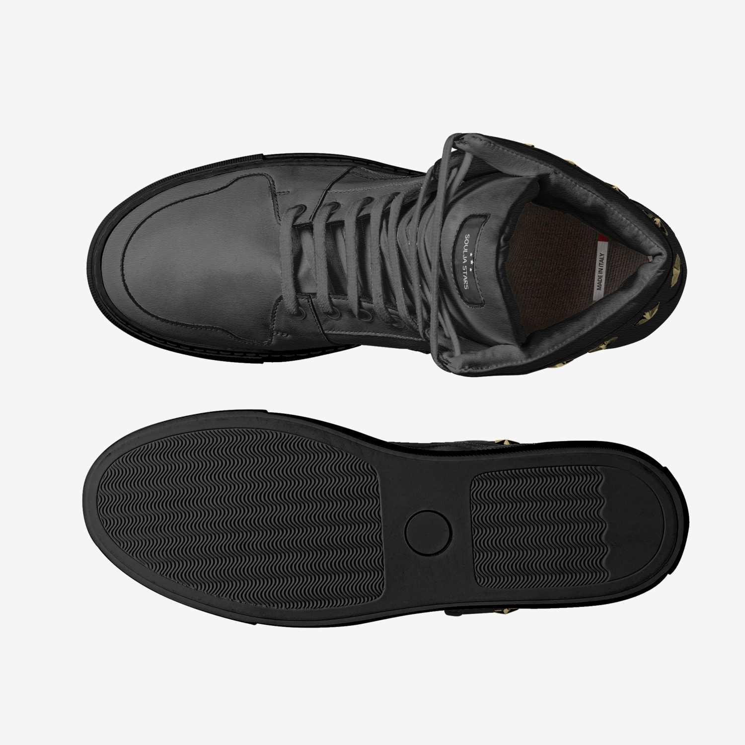 Soulja Stars custom made in Italy shoes by Deandre Way | Top view