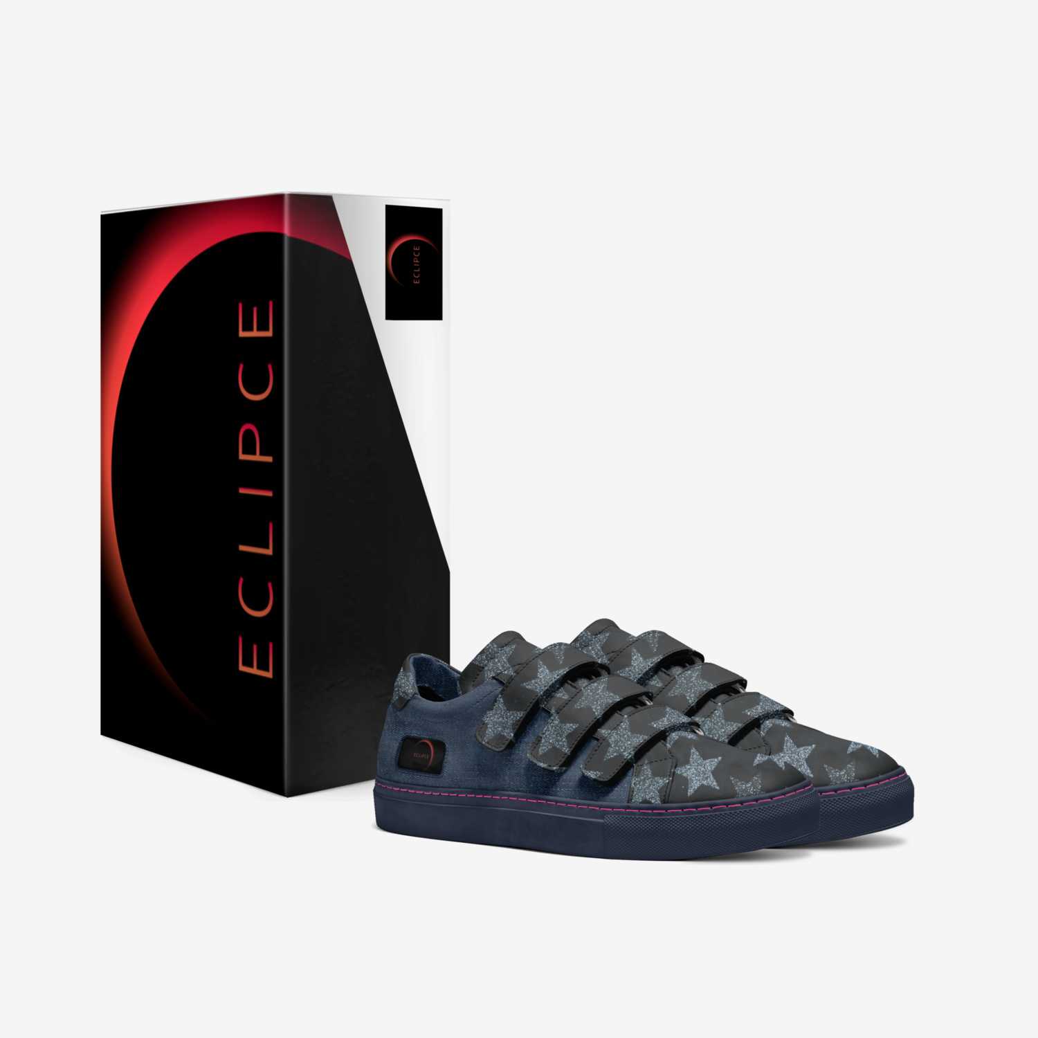 Lunar eclipse  custom made in Italy shoes by Jack Wilkie | Box view