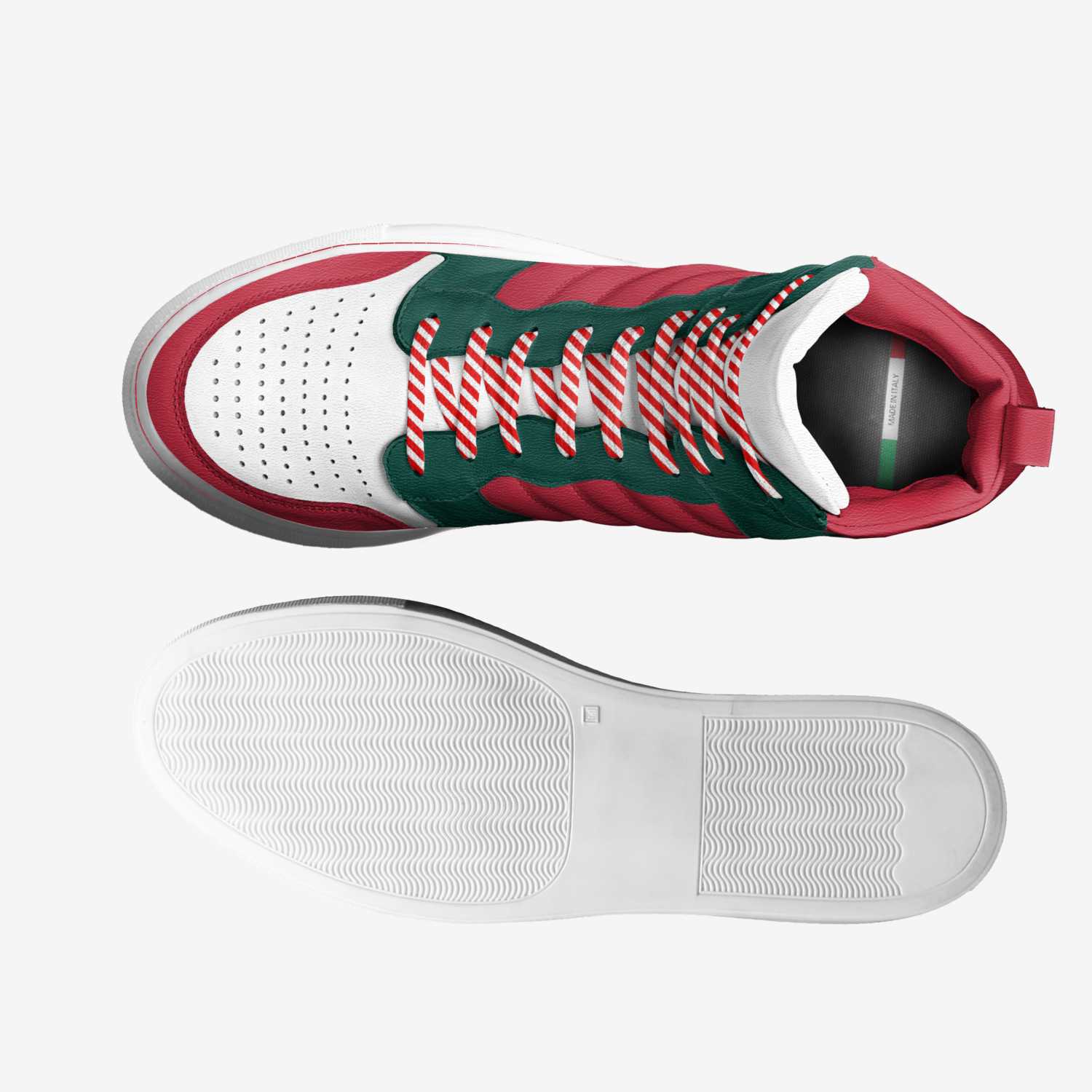 Mredmon Christmas  custom made in Italy shoes by Mershodd Redmon | Top view