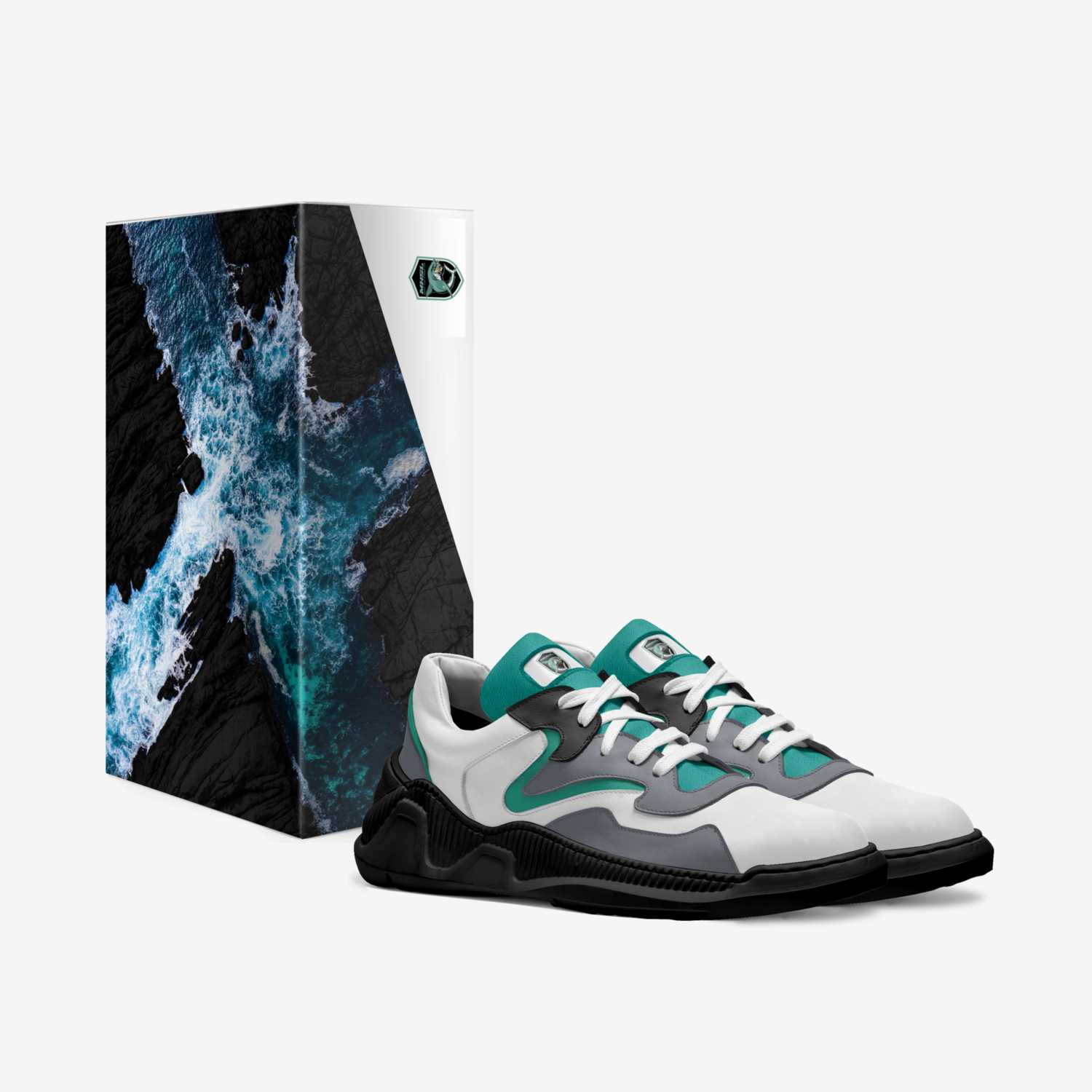 Air Sharkies  custom made in Italy shoes by Jason Callender | Box view