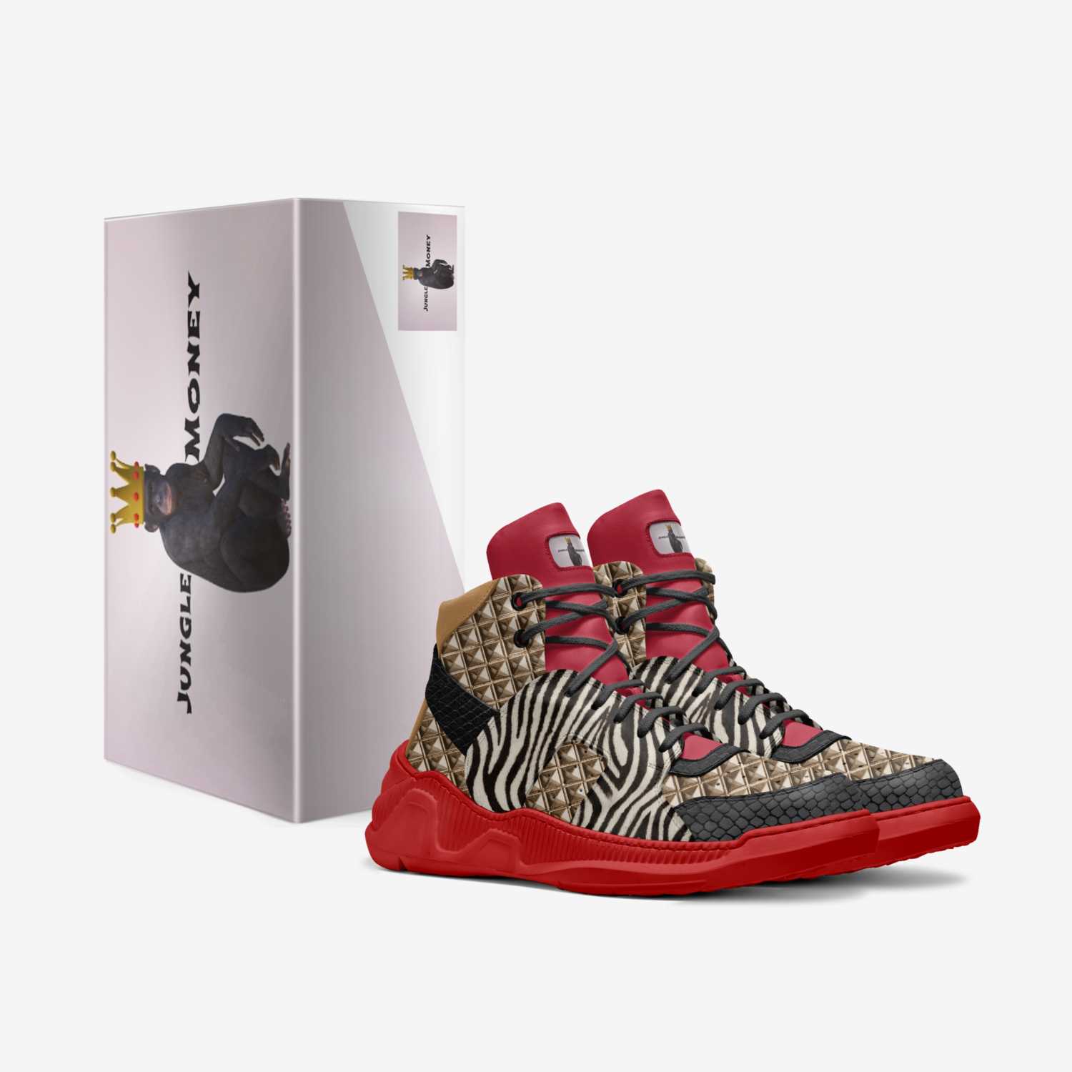 Jungle Money custom made in Italy shoes by Katrina V Banks | Box view