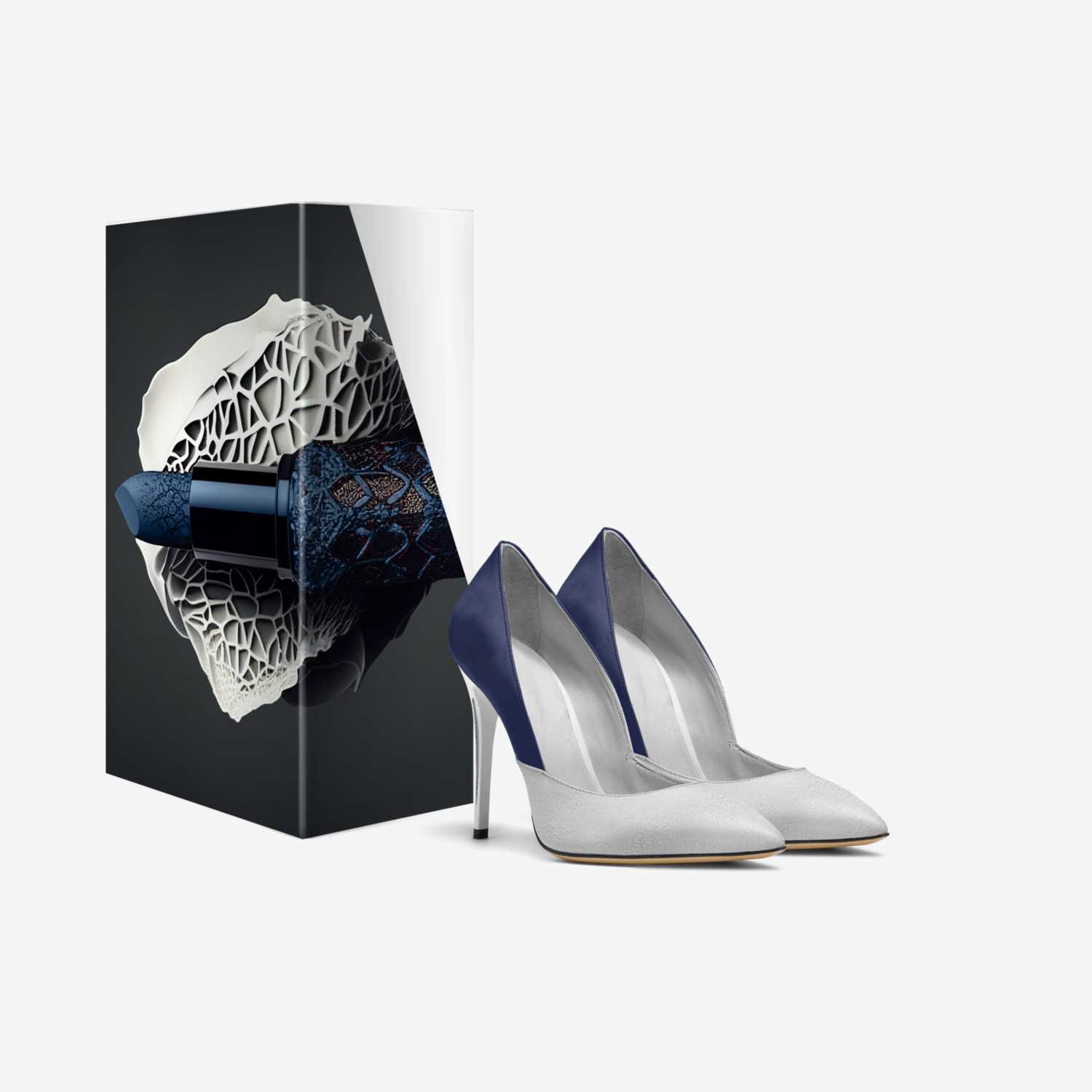 Ocean Blue custom made in Italy shoes by Jahi Ali-bey | Box view