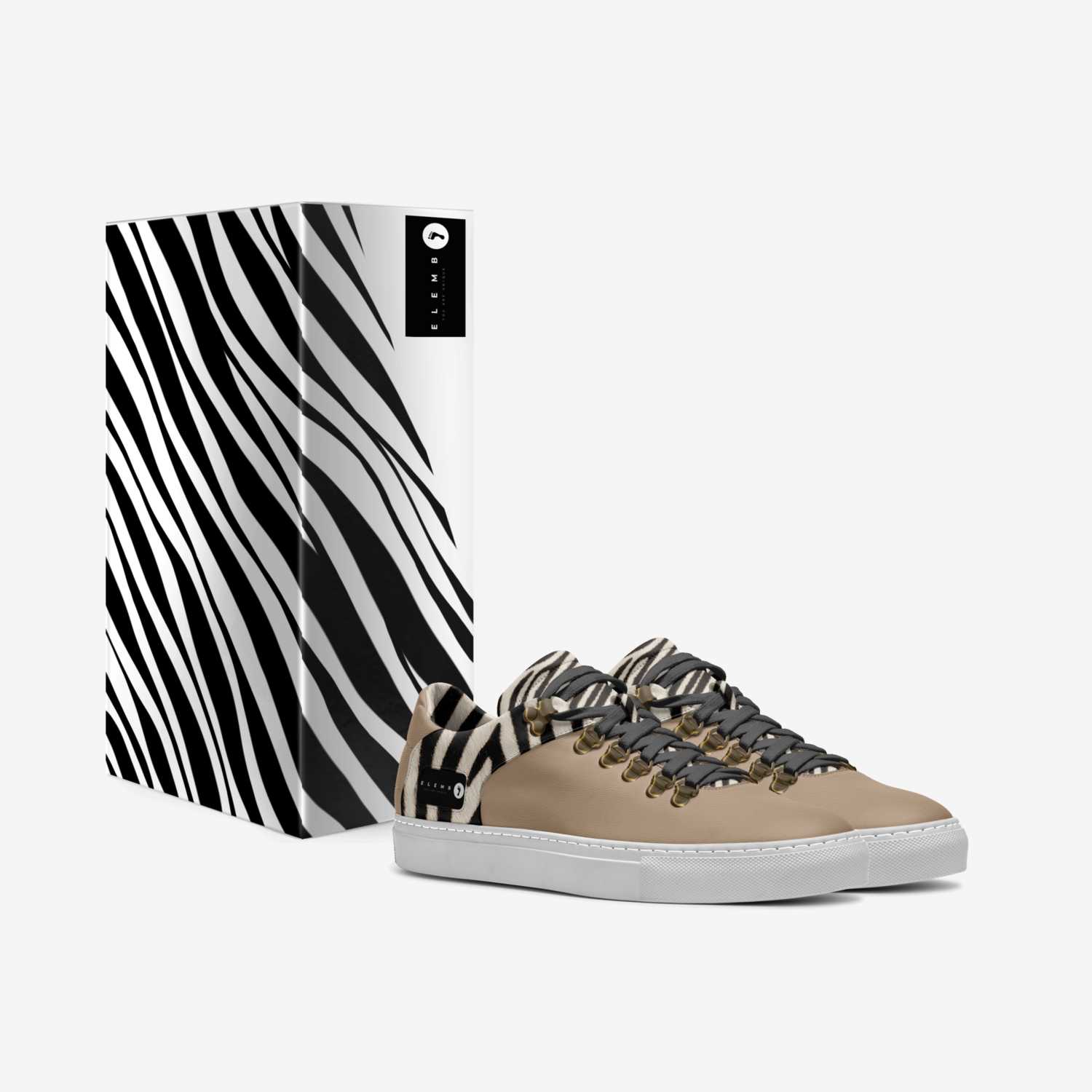 ELEMBO custom made in Italy shoes by Franck Katshunga | Box view