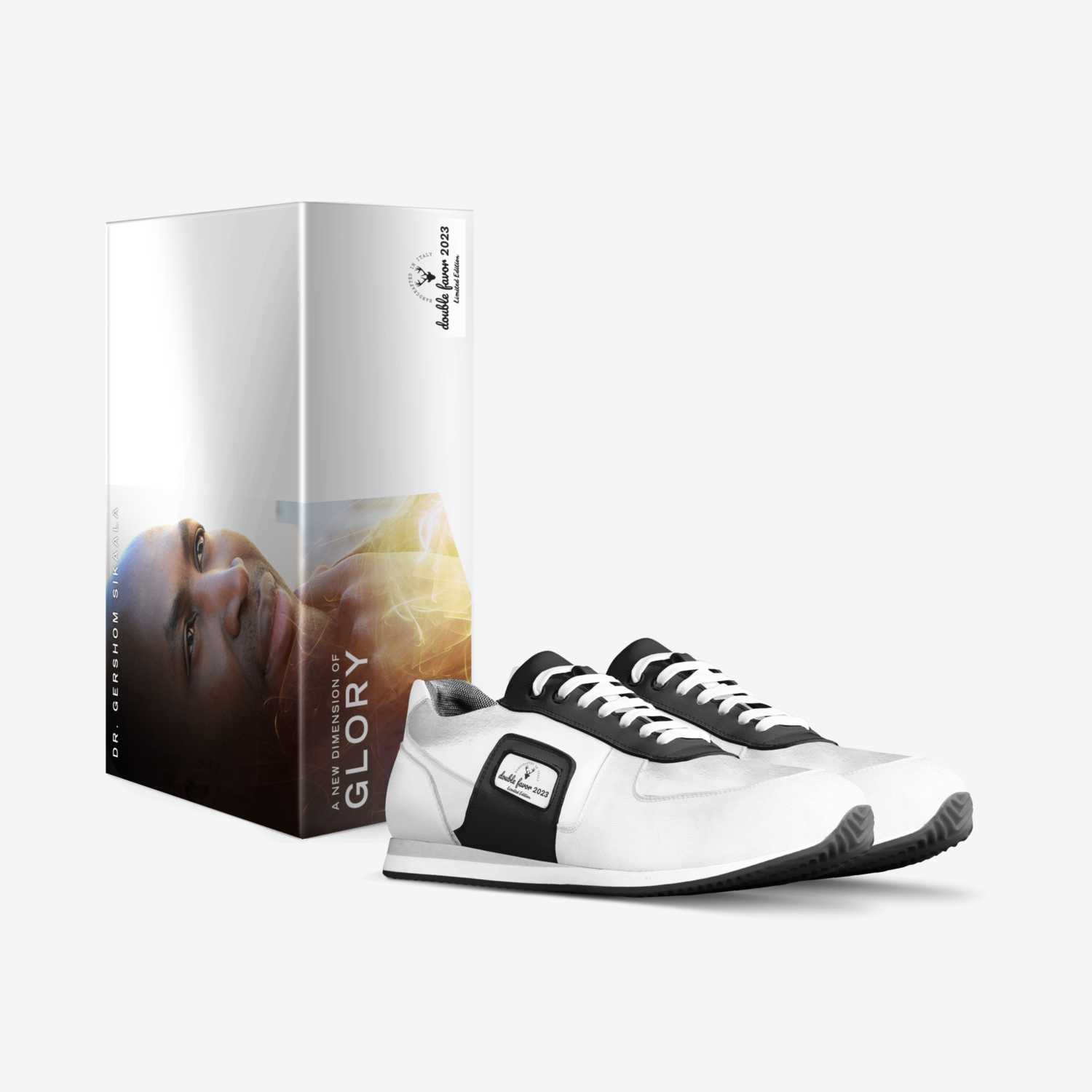 prayer walks custom made in Italy shoes by Gershom Sikaala | Box view