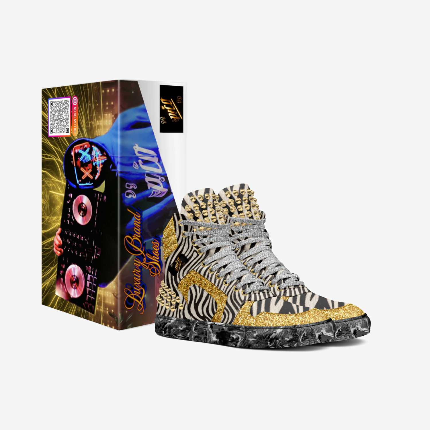 ZEEBRA SKYNN custom made in Italy shoes by Focus Grigsby | Box view